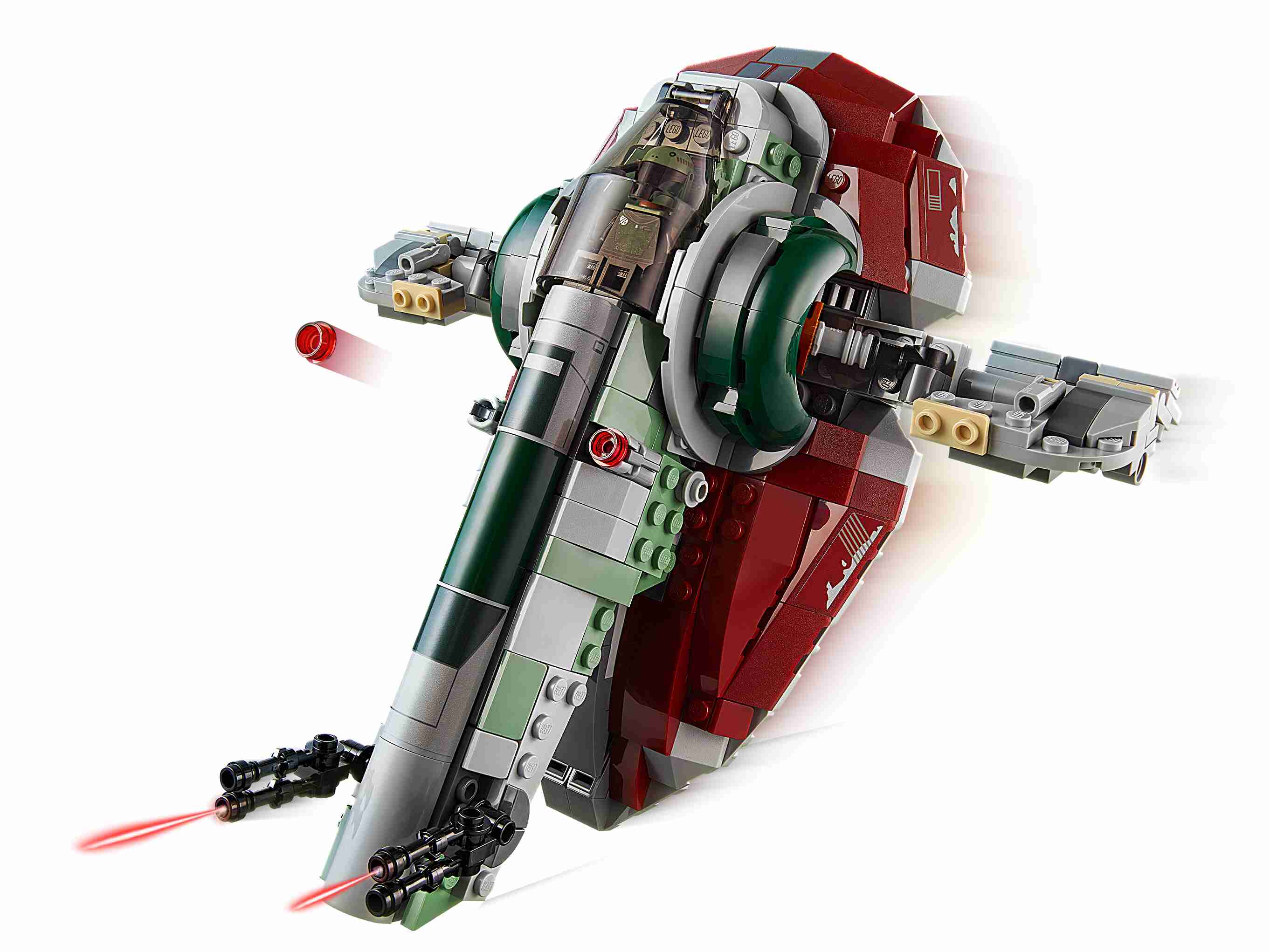 LEGO 75312 Star Wars Boba Fetts Starship, The Mandalorian, 2 Minifiguren