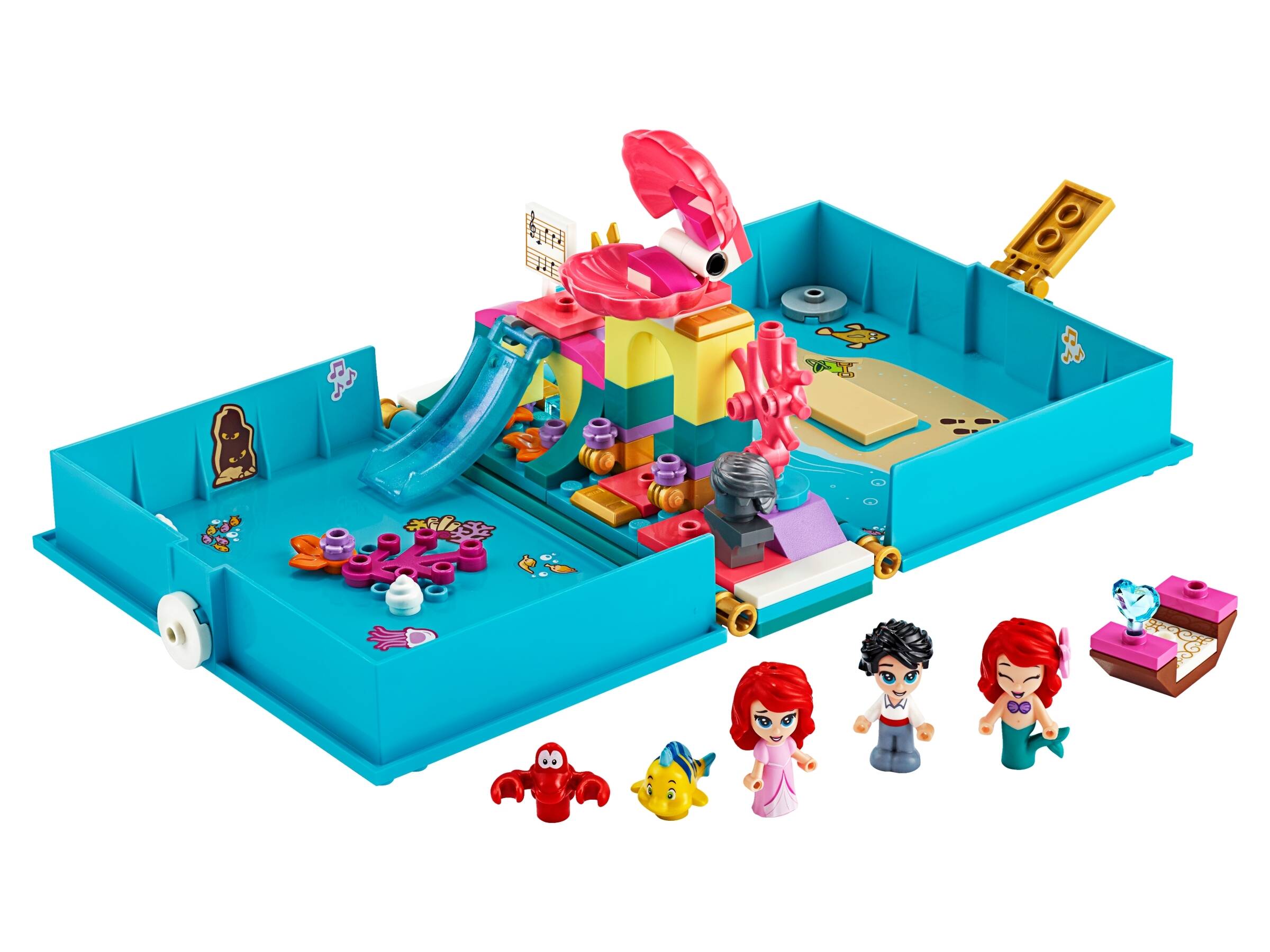 LEGO 43176 Disney Princess Arielles Märchenbuch, tragbares Spielset mit  Figuren: Lobigo.de: Spielzeug