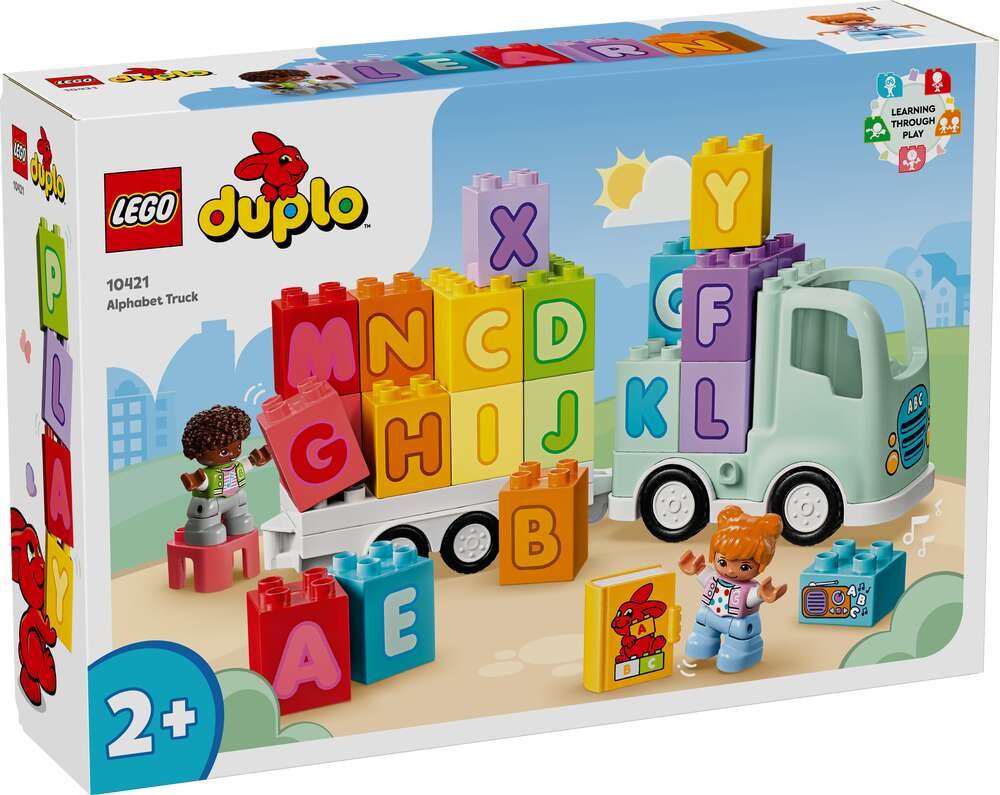 LEGO 10421 DUPLO ABC-Lastwagen, 2 Figuren, abnehmbarer Anhänger