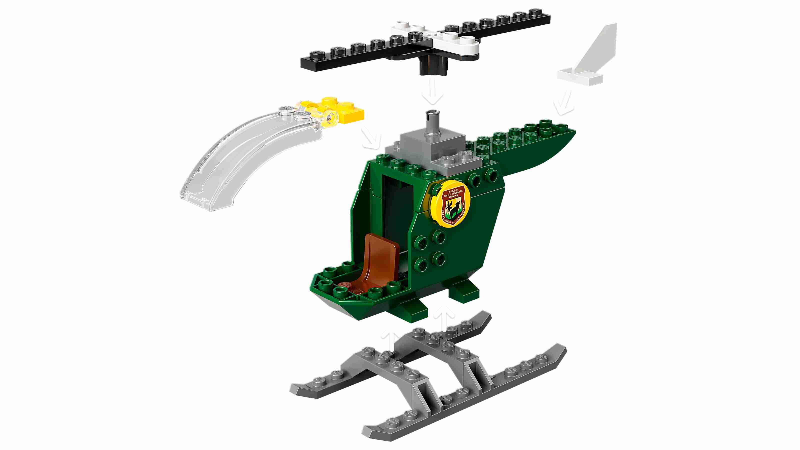 LEGO 76944 Jurassic World™ T. Rex Ausbruch, mit Hubschrauber und einem T. Rex