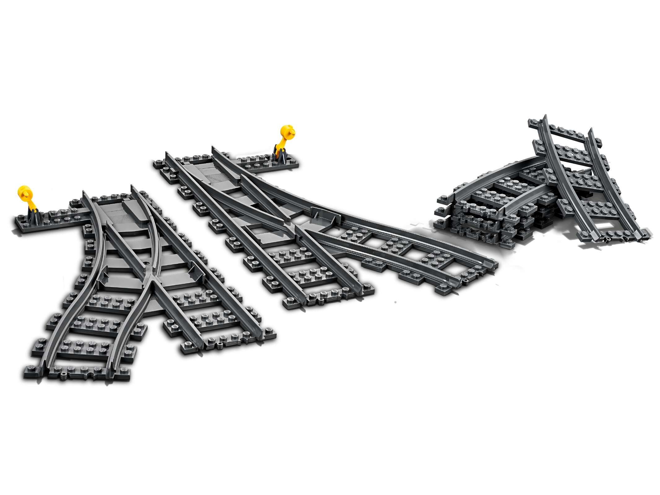LEGO 60238 City Weichen, 6 Elemente, Erweiterungsset