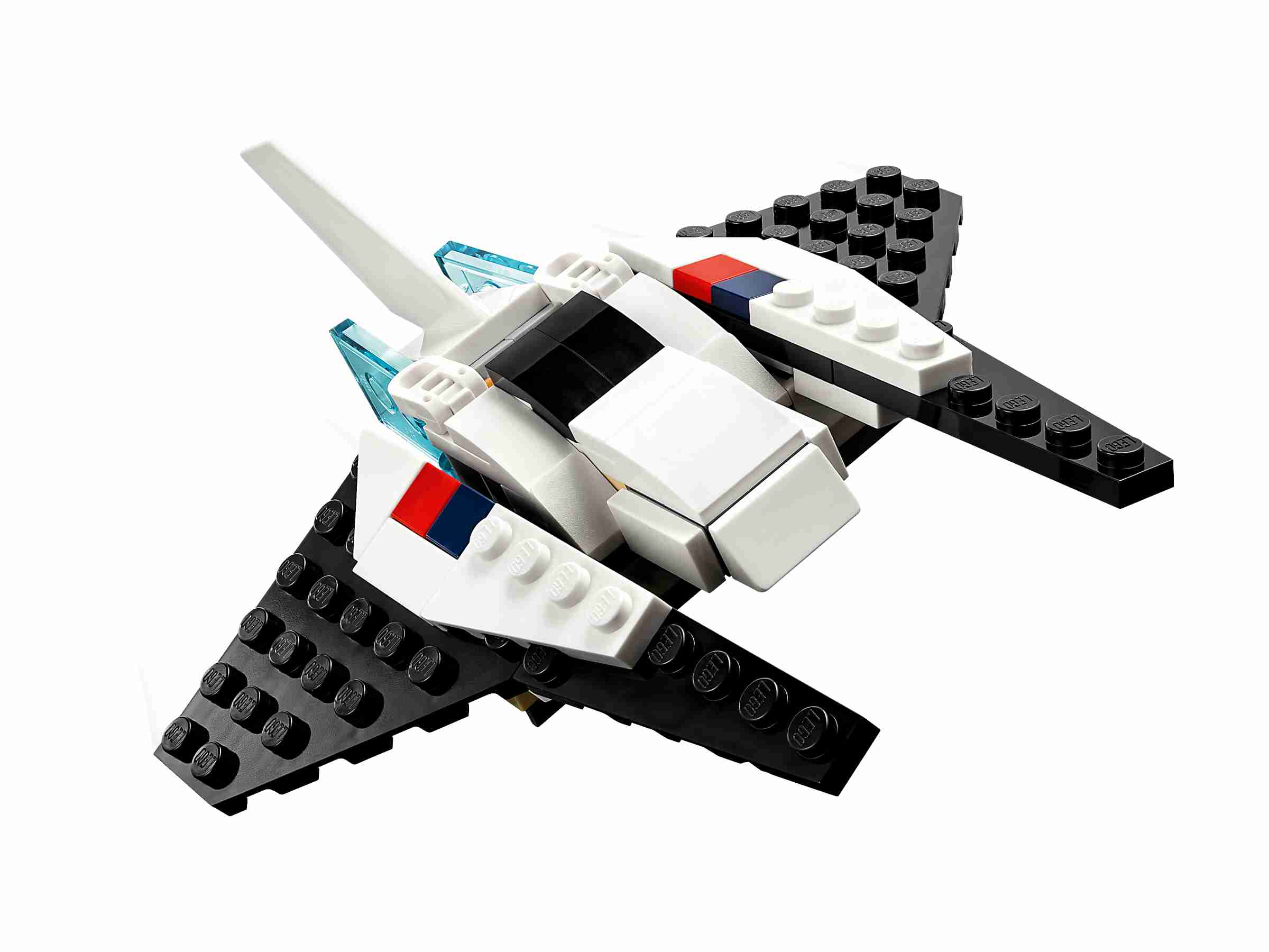 LEGO 31134 Creator 3-in-1 Spaceshuttle, beweglicher Astronaut oder Raumschiff