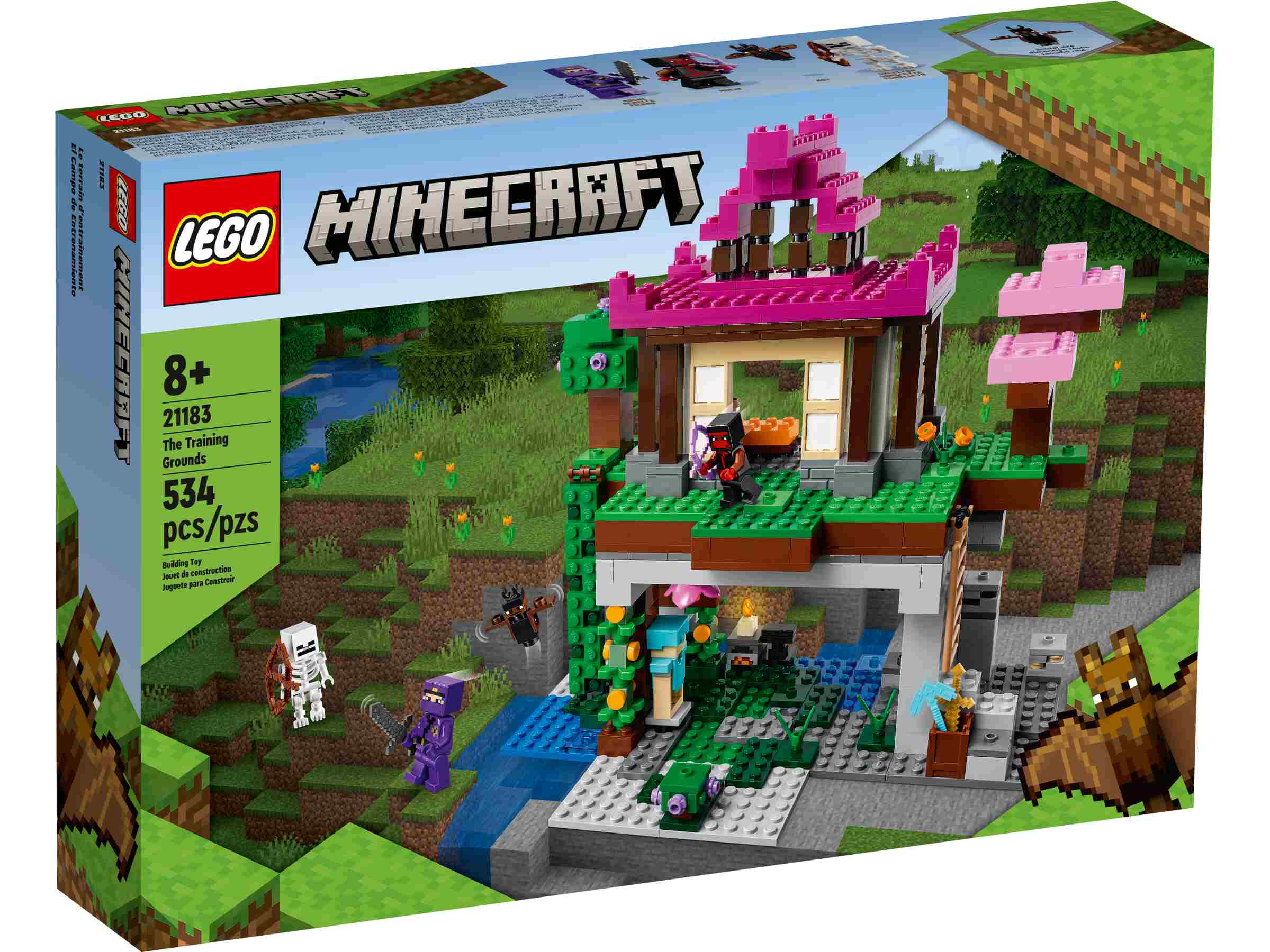 LEGO 21183 Minecraft Das Trainingsgelände, Ninja, Fledermaus + 2 Gegner