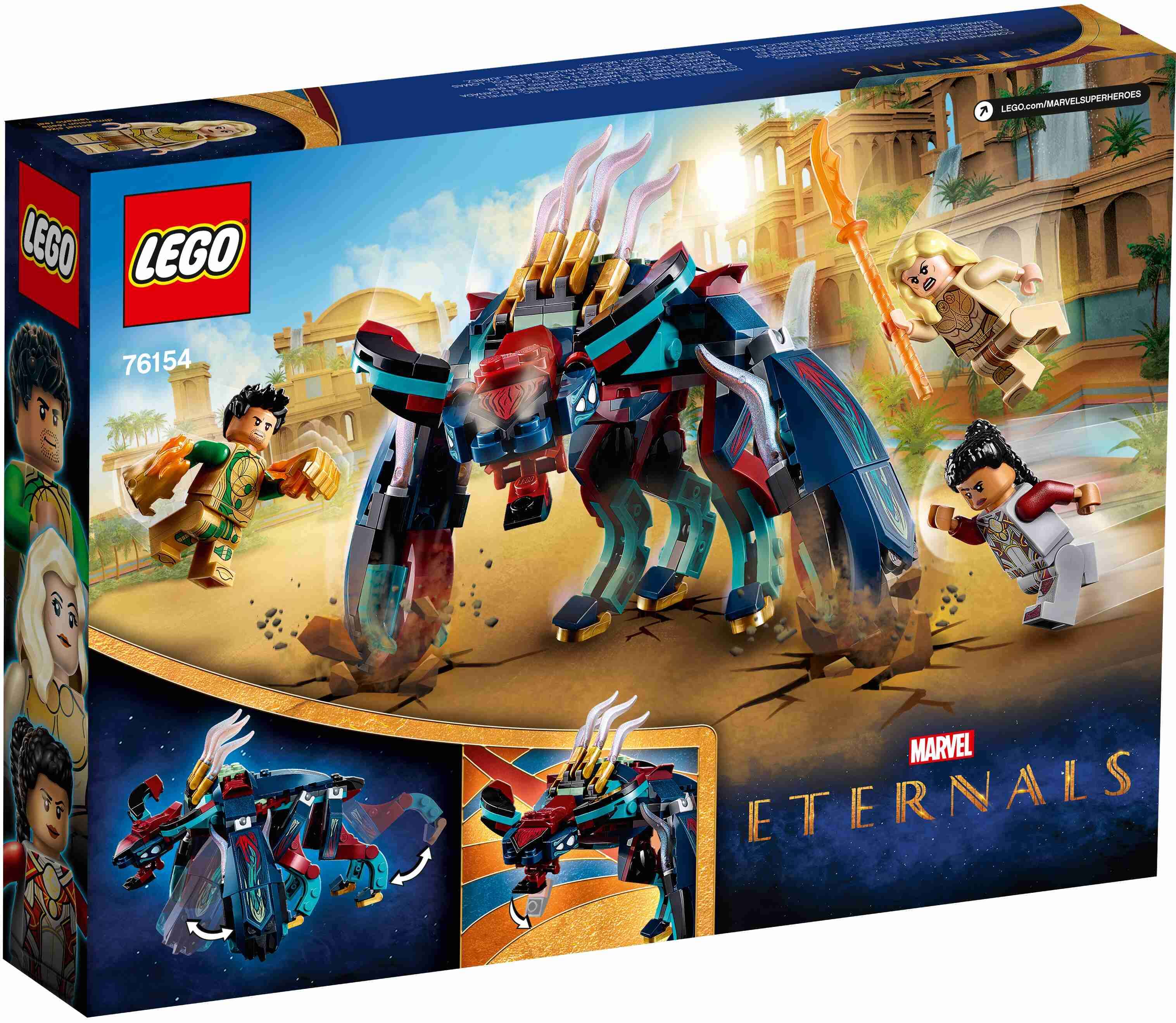 LEGO 76154 Marvel Hinterhalt des Deviants, Thena, Makkari und Gilgamesh