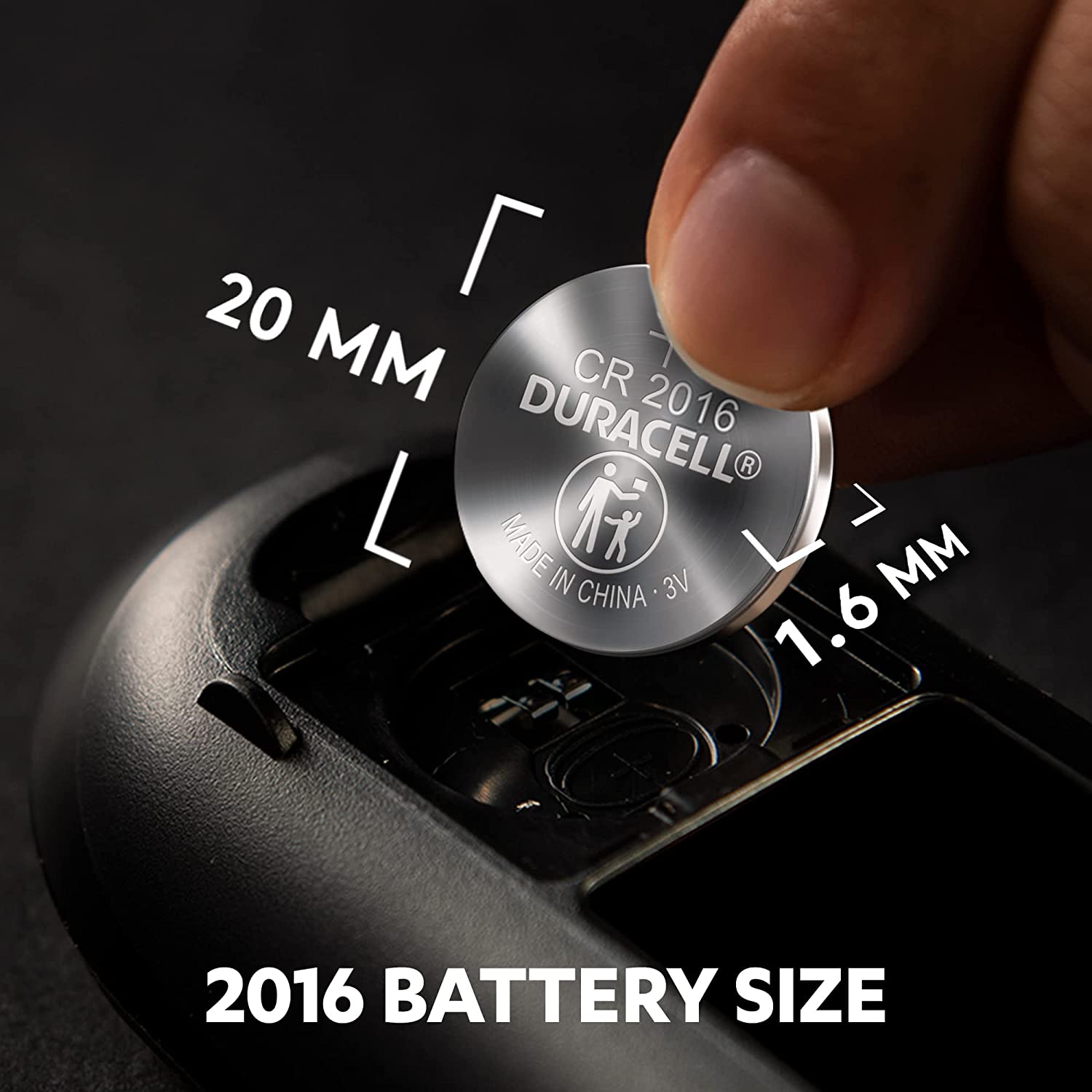 Duracell Specialty 2016, 3V Lithium Knopfzelle Batterie, CR2016, 2er-Pack