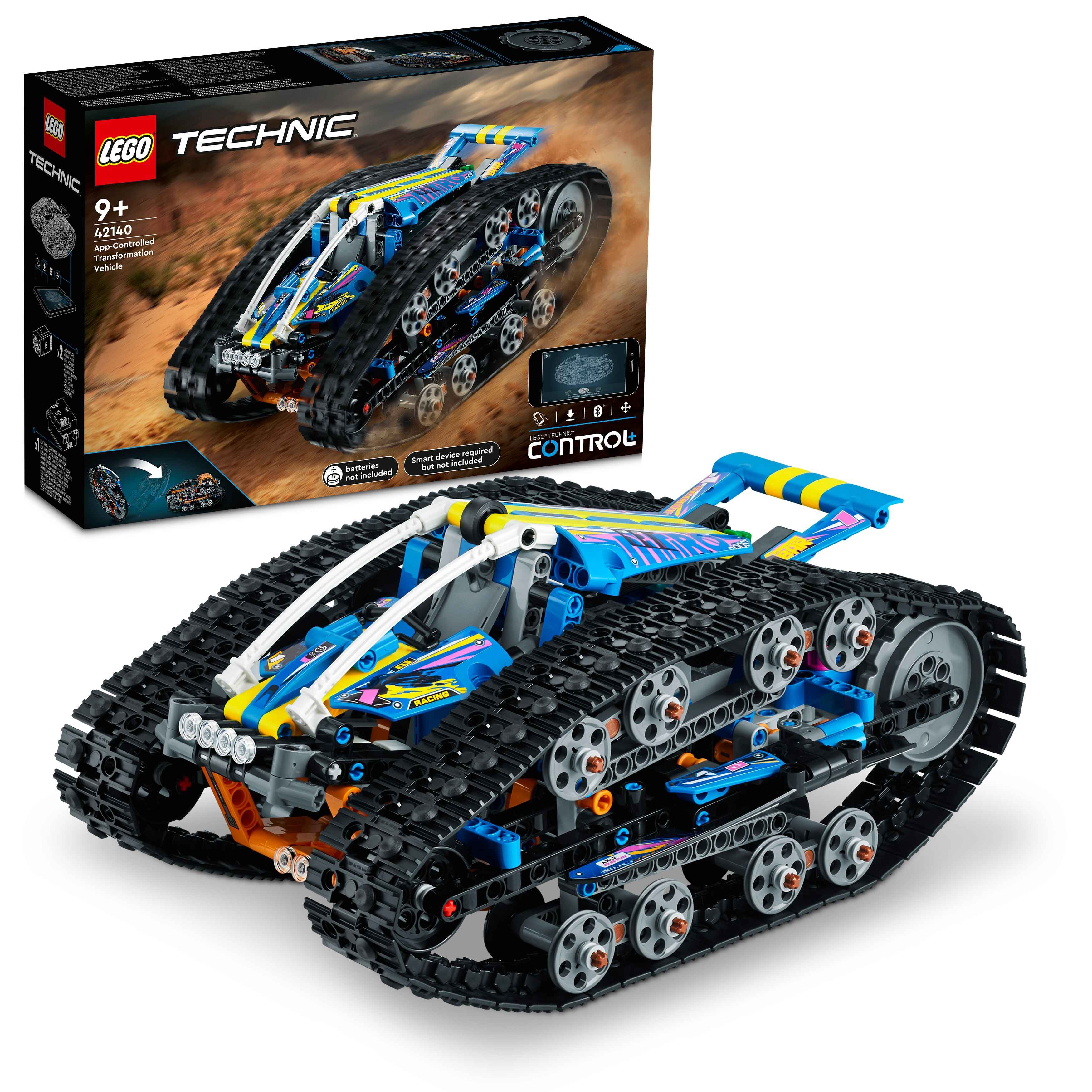 LEGO 42140 Technic App-gesteuertes Transformationsfahrzeug, 2-in-1