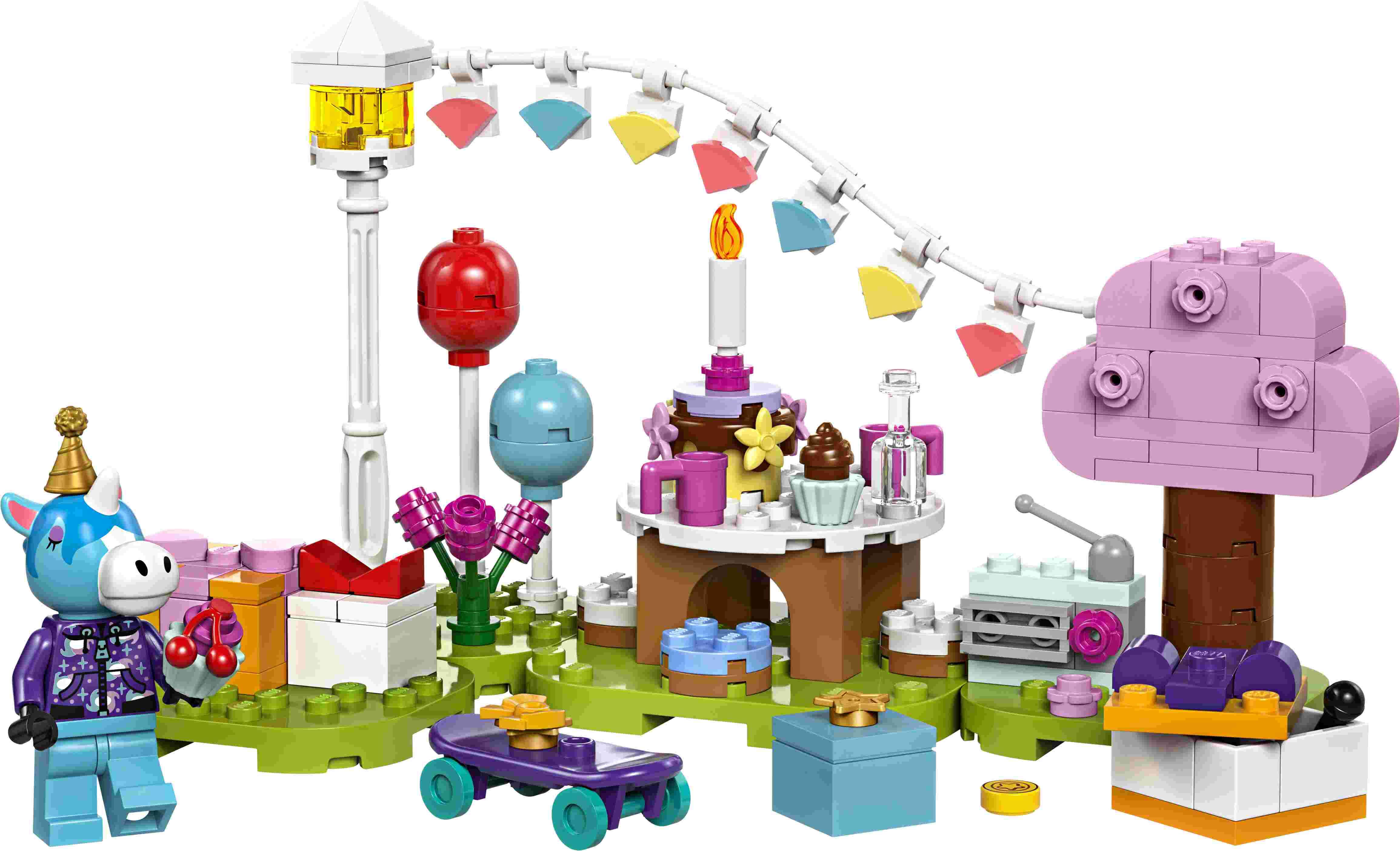 LEGO 77046 Animal Crossing Jimmys Geburtstagsparty, modulare Bauplatten