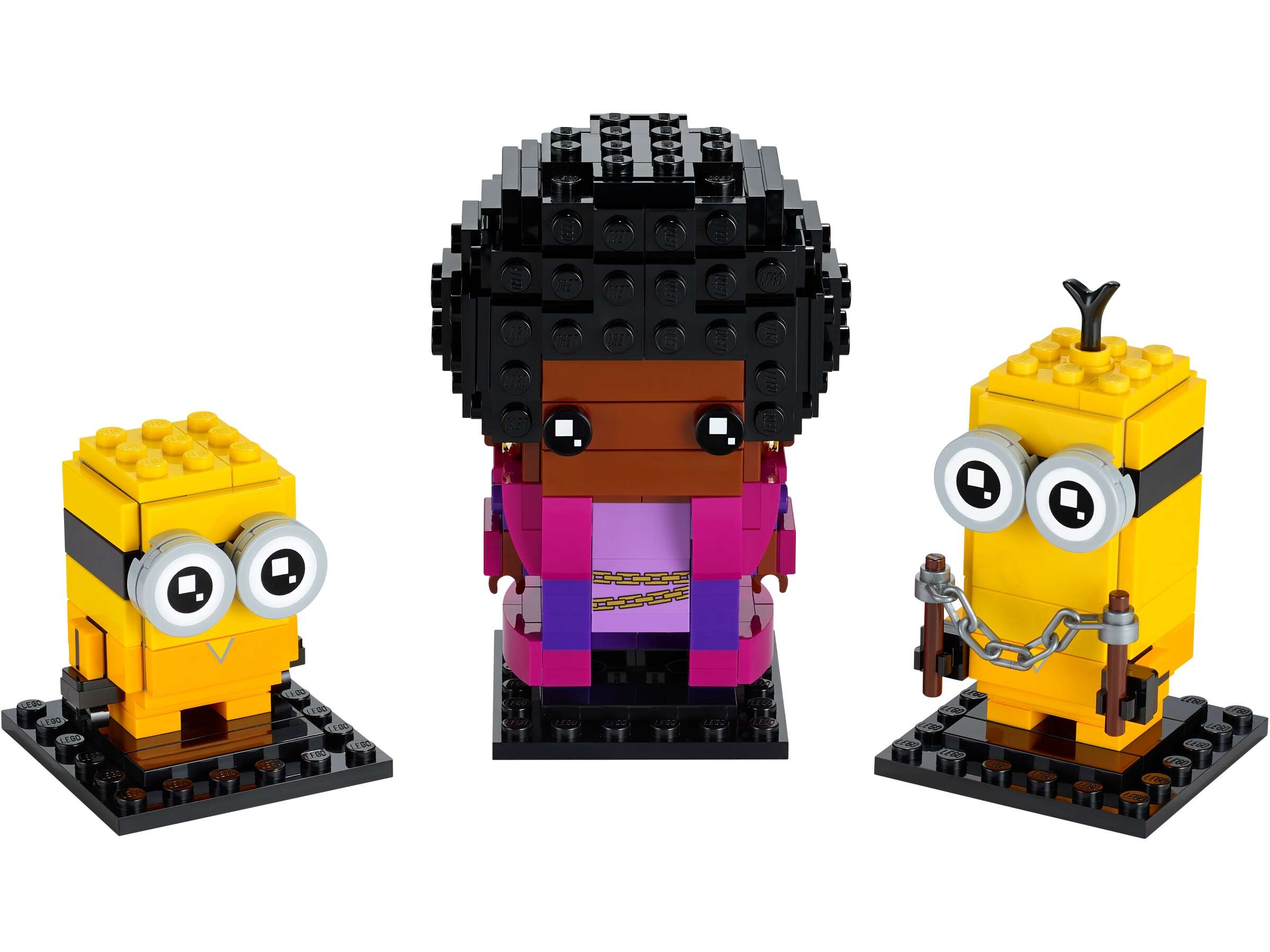 LEGO 40421 Minions Brickheadz Belle Bottom, Kevin und Bob