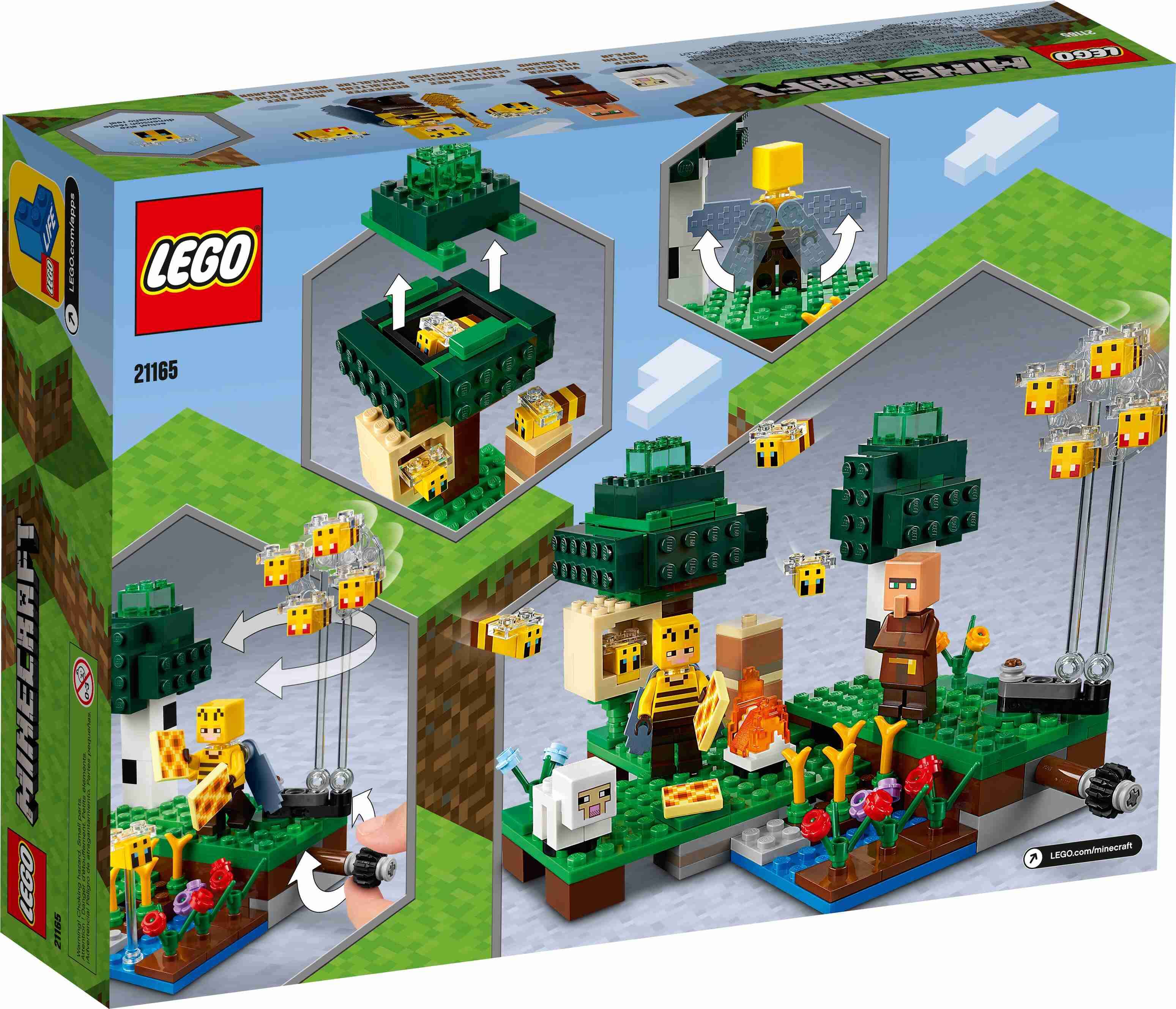LEGO 21165 Minecraft Die Bienenfarm, Bienenzüchterin, Dorfbewohner, Baby-Schaf