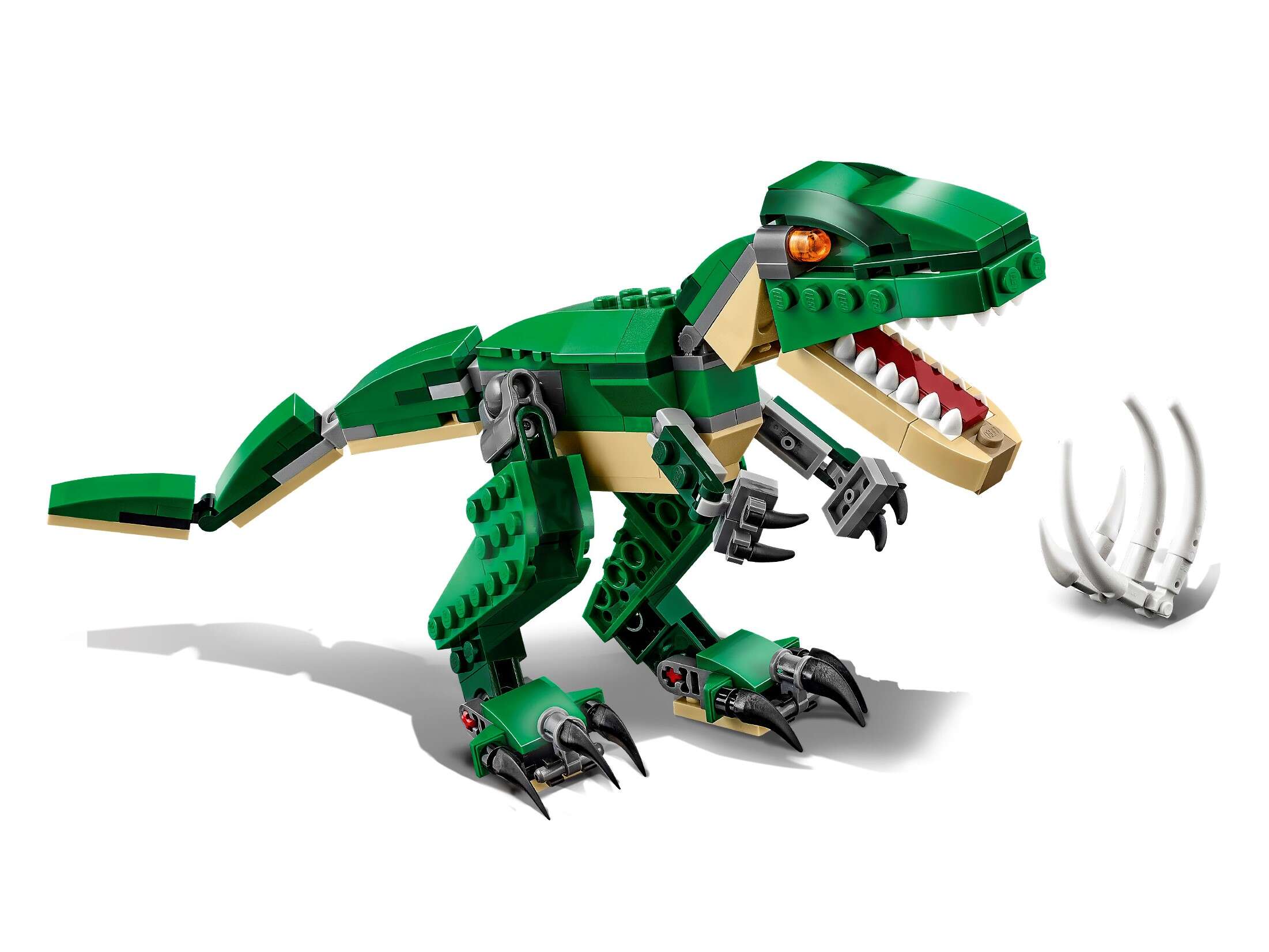 LEGO 31058 Creator Dinosaurier, 3-in-1 Modell T-Rex, Triceratops, Pterodactylus