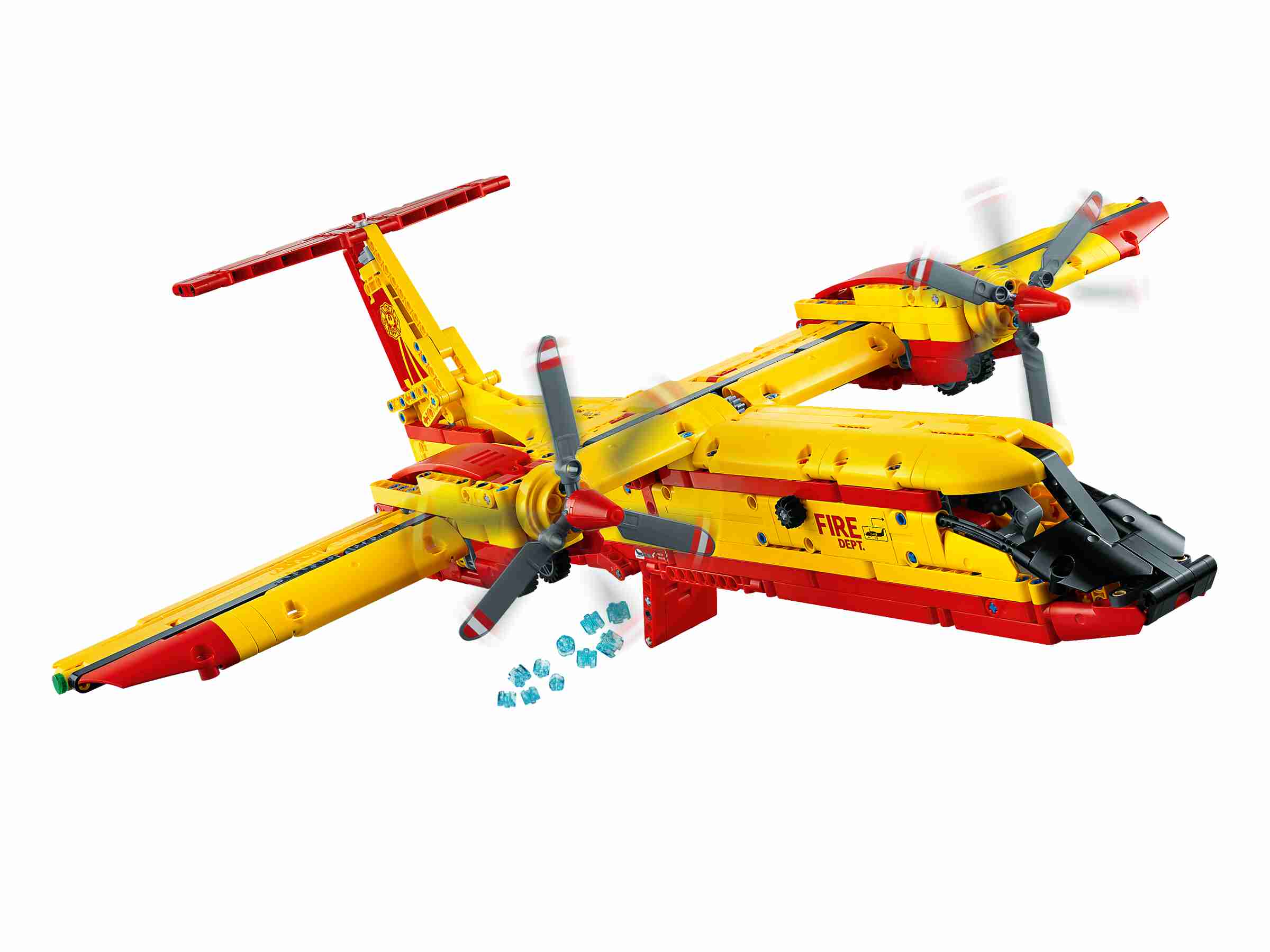 LEGO Technic 42152 Löschflugzeug der Feuerwehr mit Motor und Löschfunktion