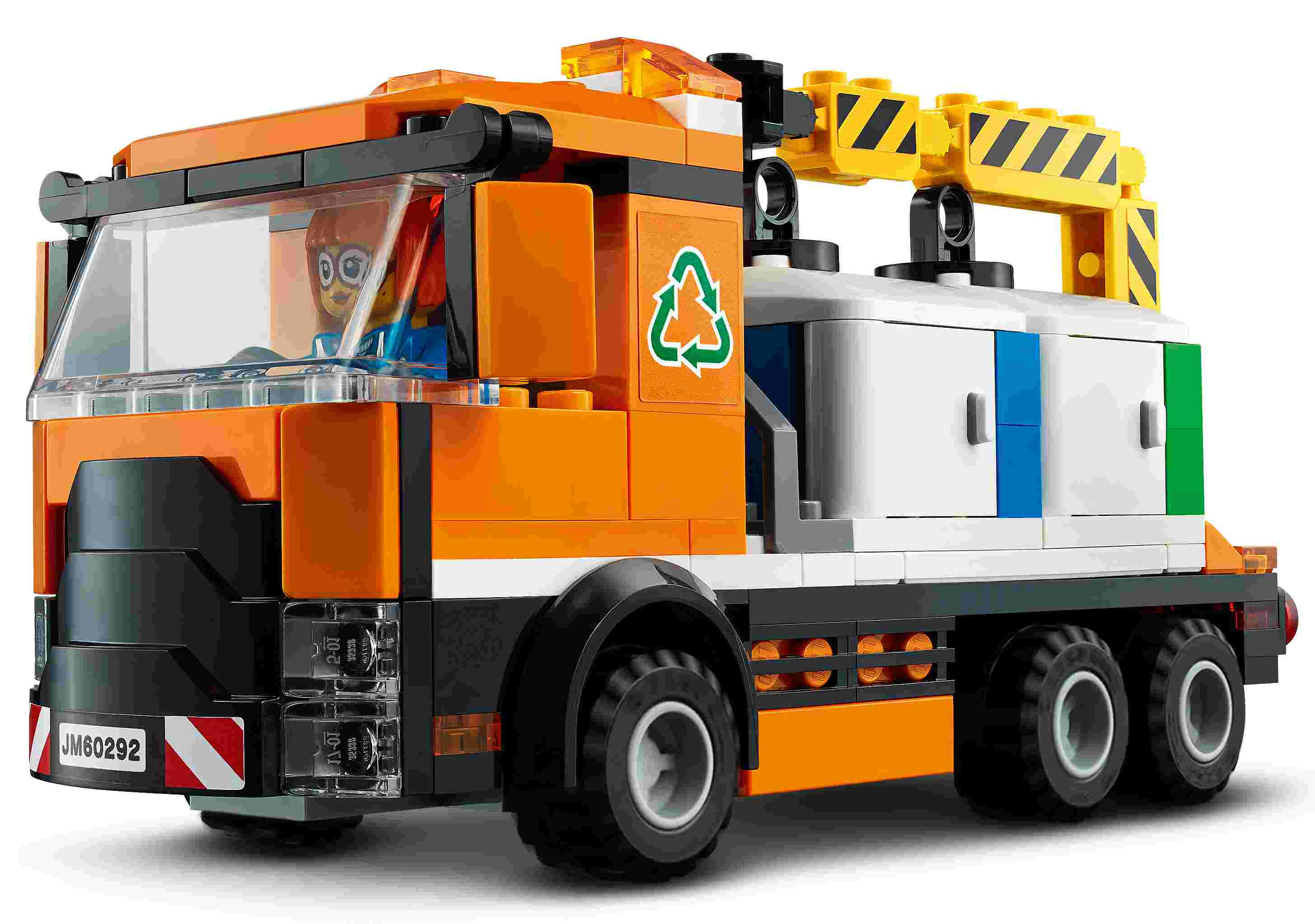 LEGO 60292 City Stadtzentrum Bauset mit Spielzeug-Motorbike, Fahrrad, Truck