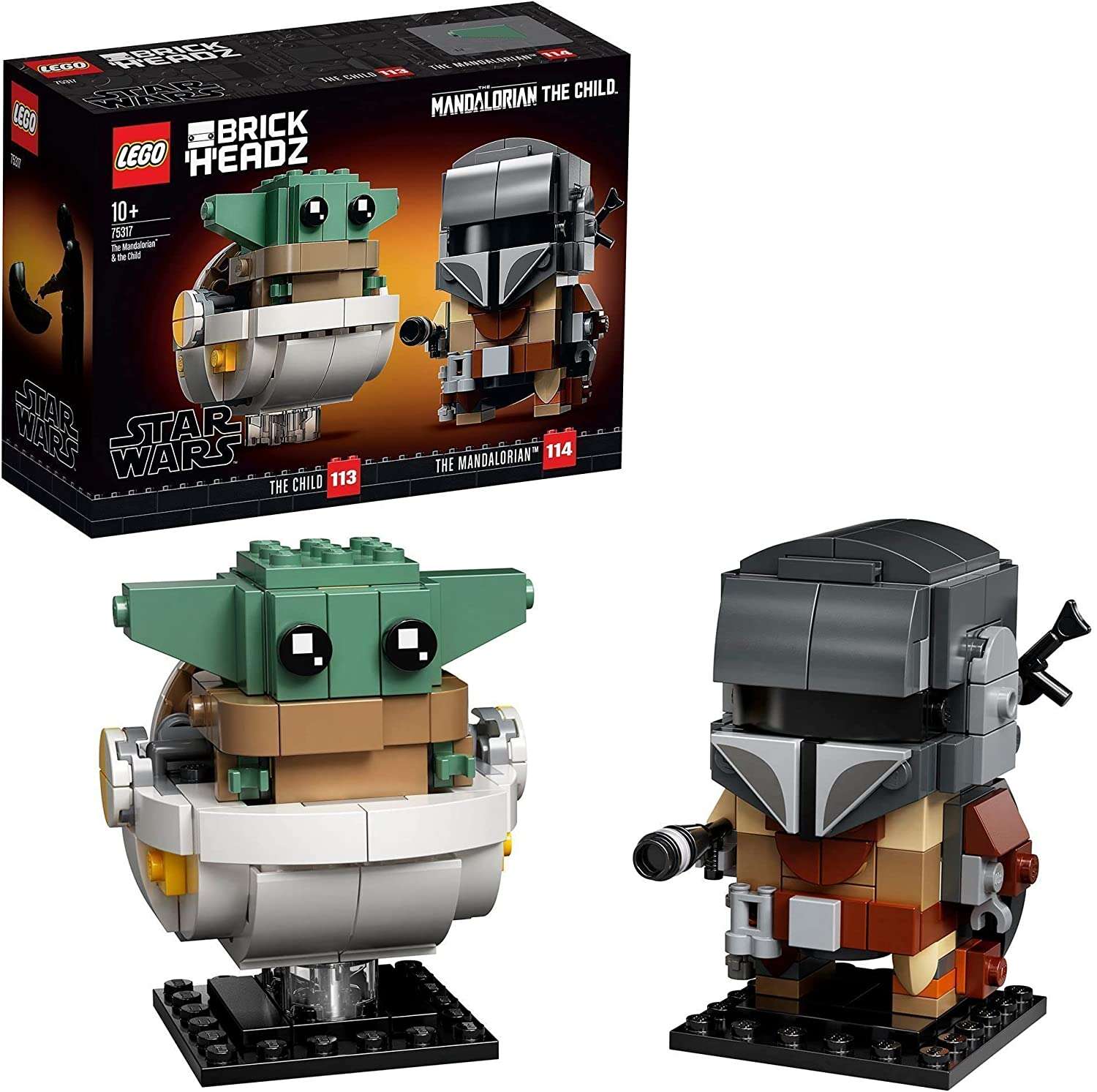 LEGO 75317 BrickHeadz Star Wars Der Mandalorianer und das Kind