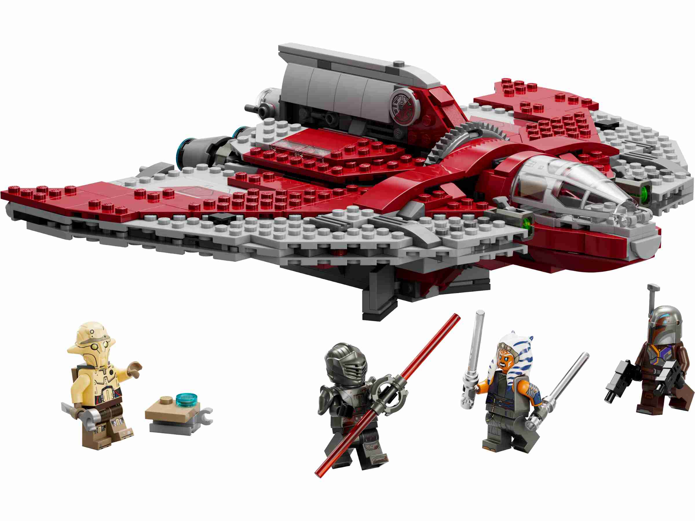LEGO 75362 Star Wars Ahsoka Tanos T-6 Jedi Shuttle, 4 Minifiguren