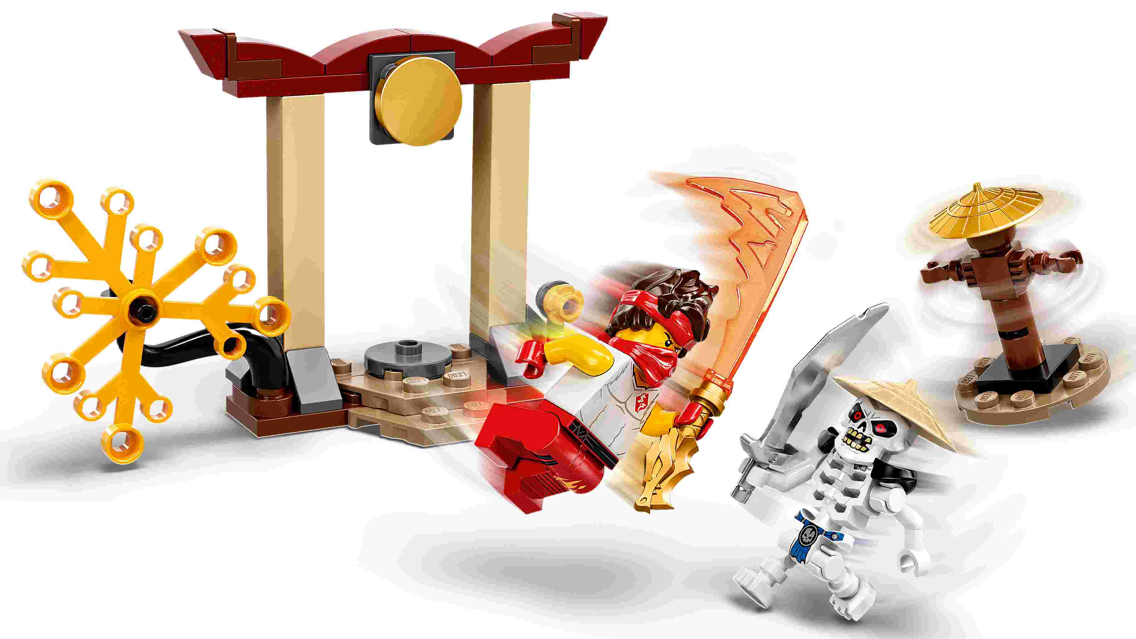 LEGO 71730 NINJAGO Battle Set: Kai vs. Skulkin mit Actionkreisel