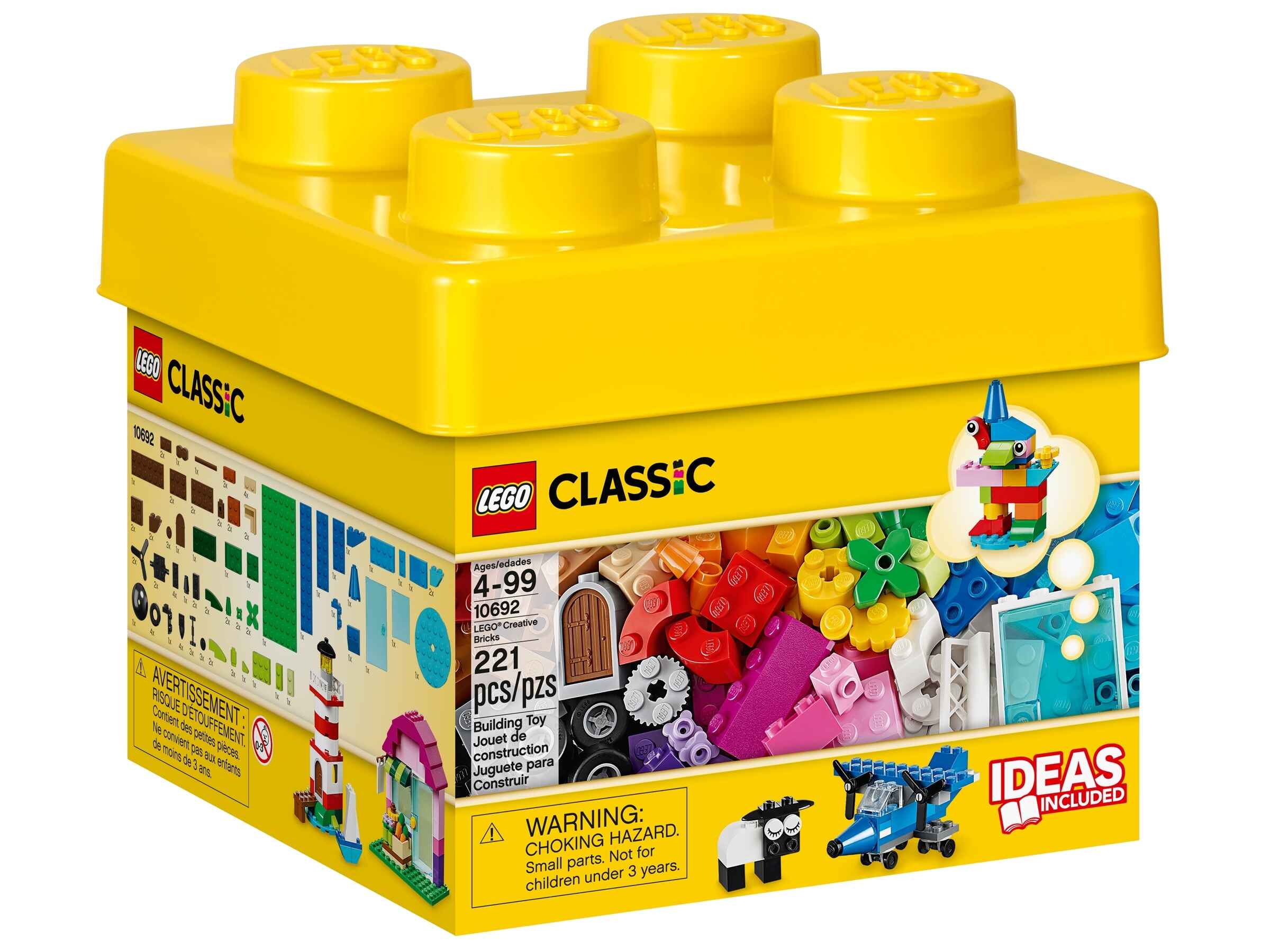 LEGO 10692 Classic Bausteine-Set mit Aufbewahrungsbox, 29 verschiedene Farben 