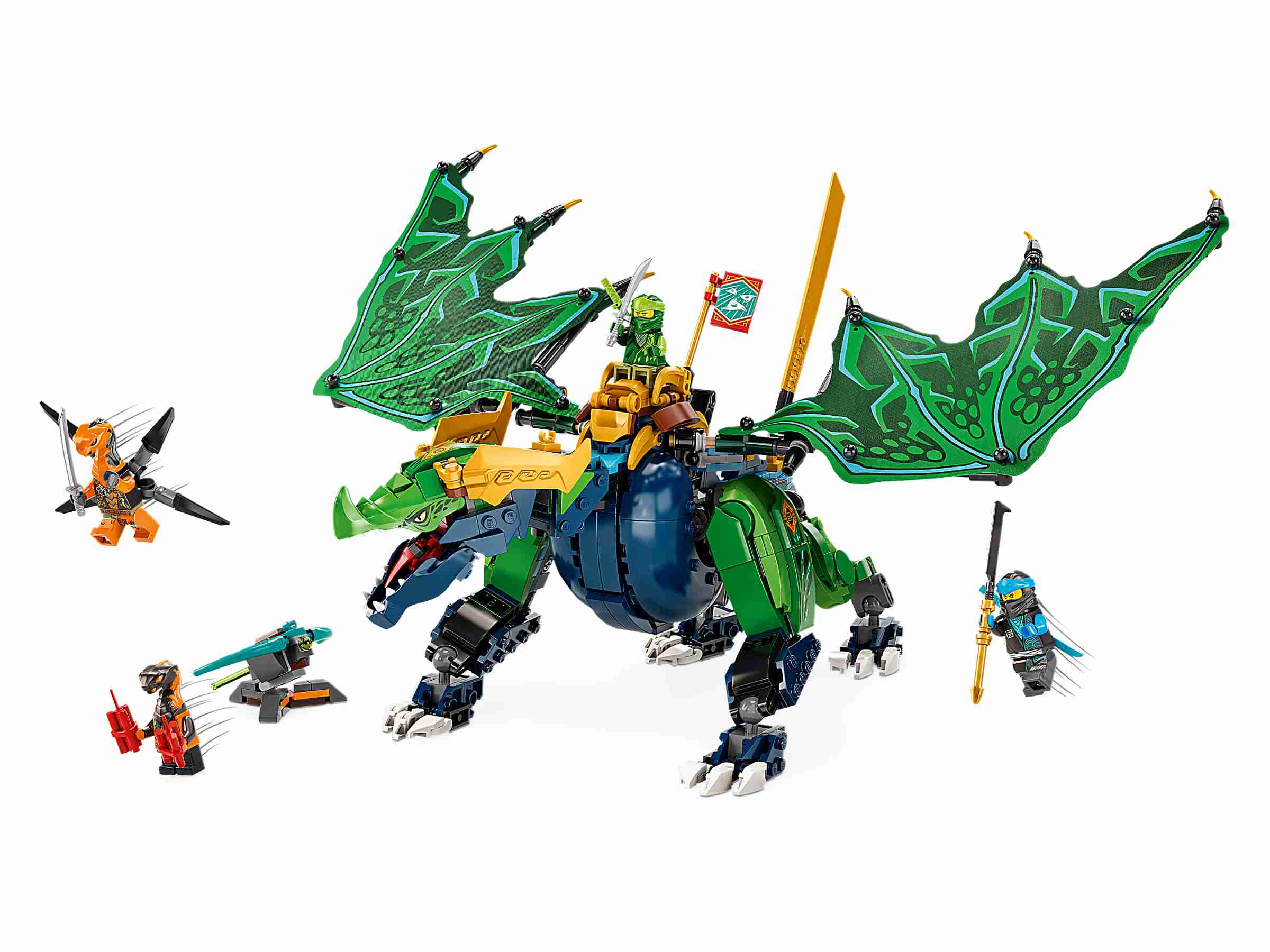 LEGO 71766 NINJAGO Lloyds legendärer Drache, mit Drachen- und Schlangen-Figuren