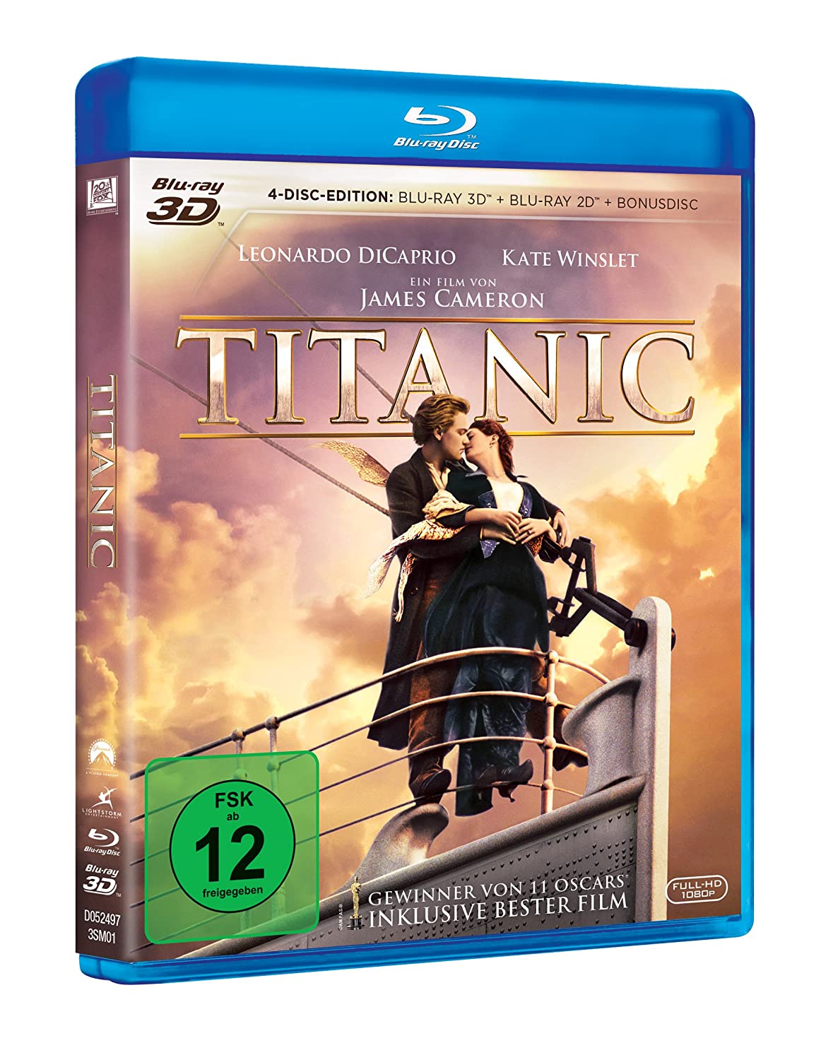 Titanic - 2 x Blu-ray 3D + Blu-ray 2D + Bonus Disc