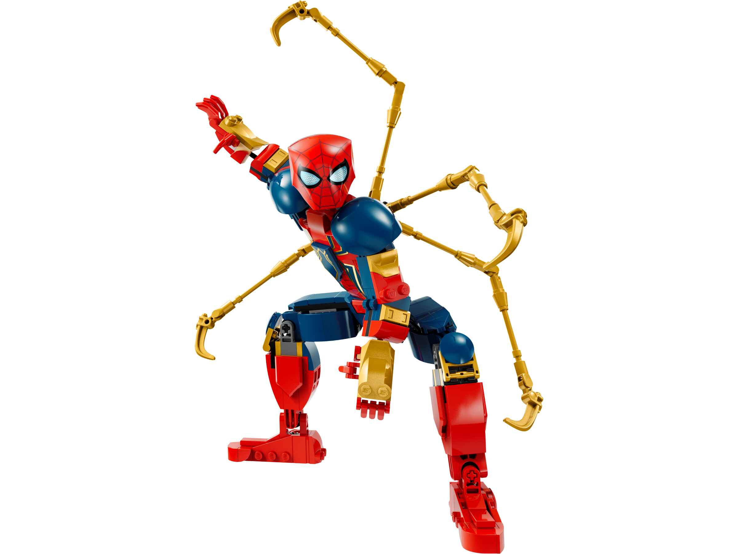 LEGO 76298 Marvel Iron Spider-Man Baufigur, bewegliche Gelenke, Hightech-Rüstung