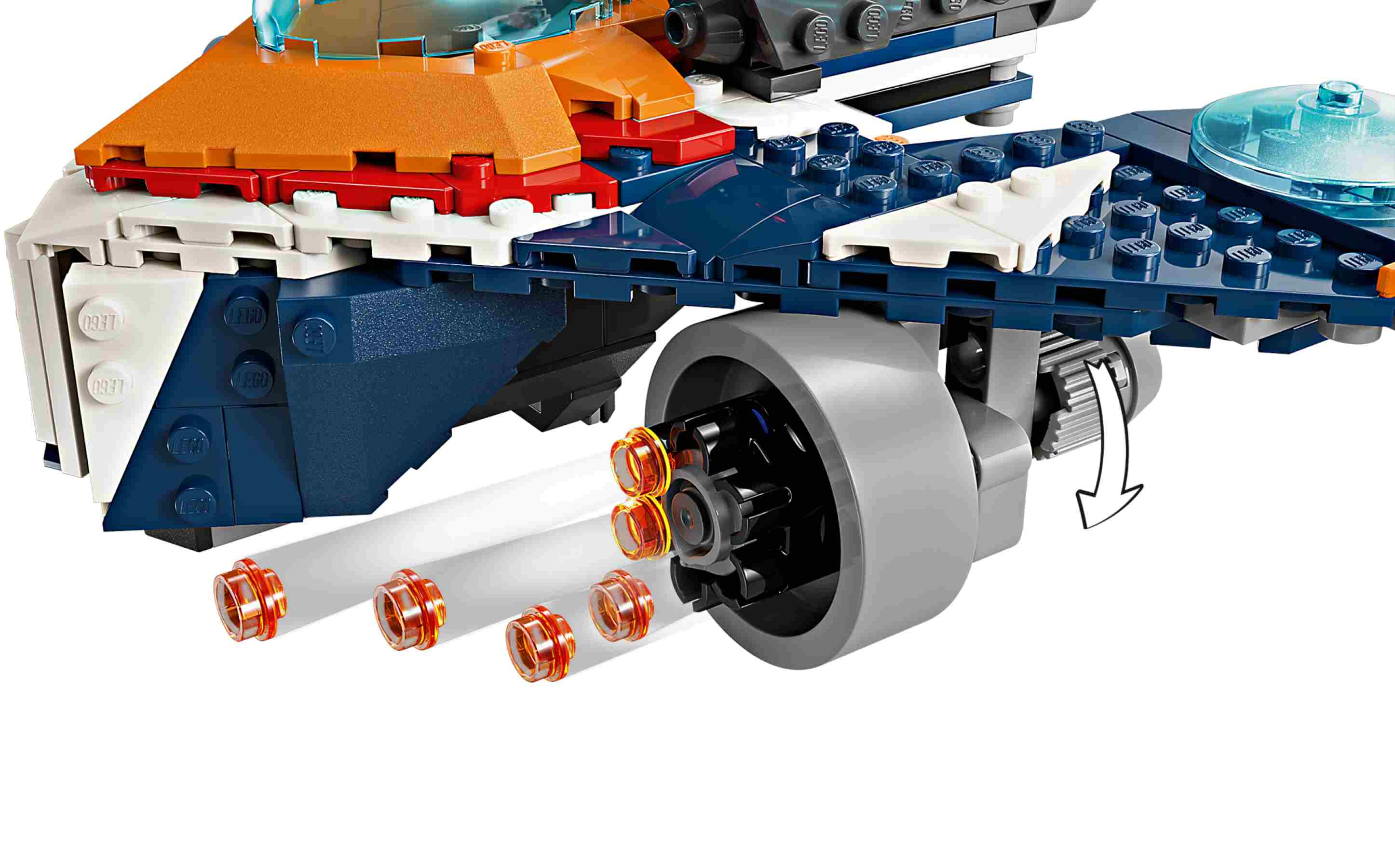 LEGO 76278 Marvel Rockets Raumschiff vs. Ronan, 2 Minifiguren, 2 Shooter 