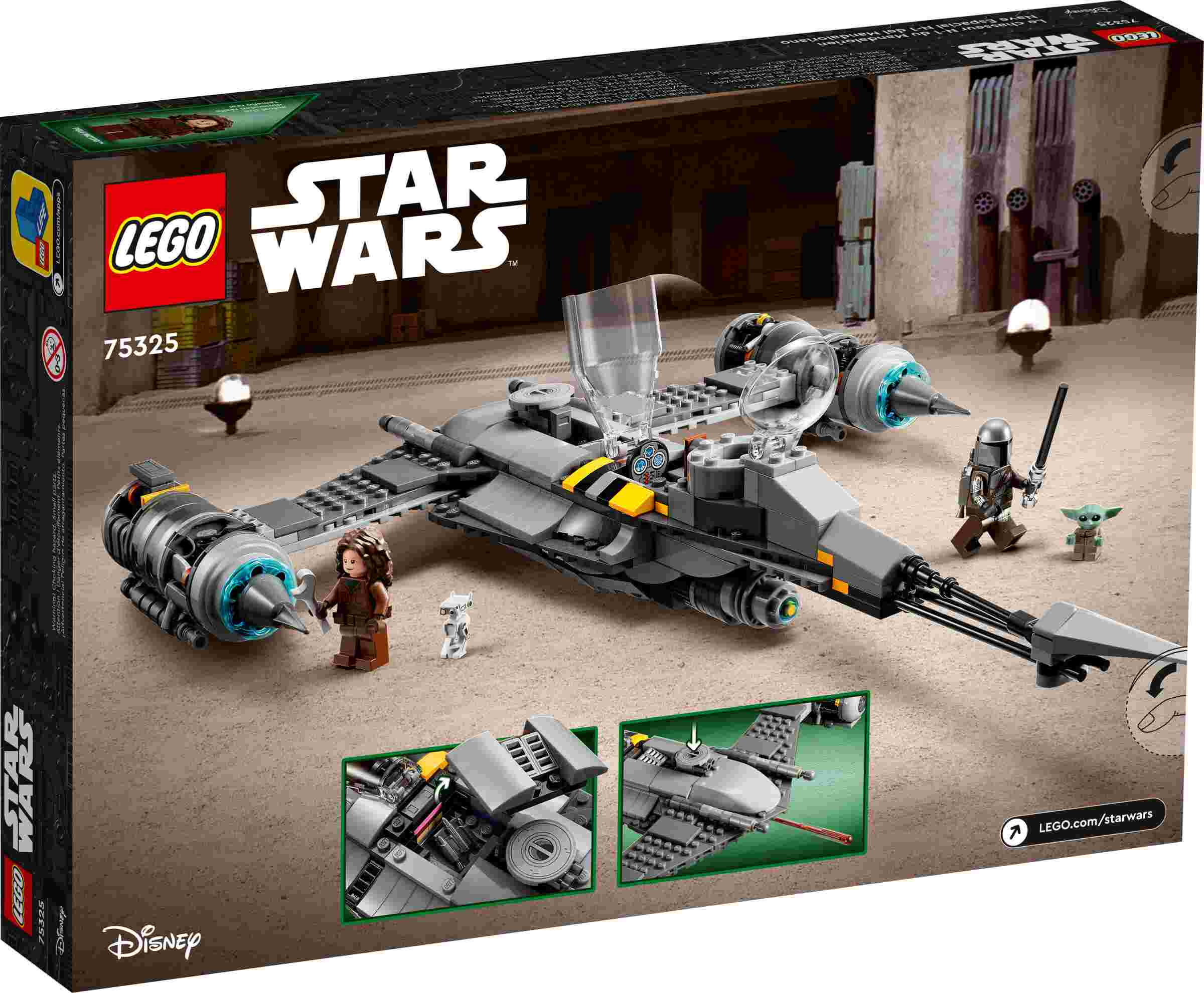 LEGO 75325 Star Wars Der N-1 Starfighter des Mandalorianers mit Blaster-Pistole