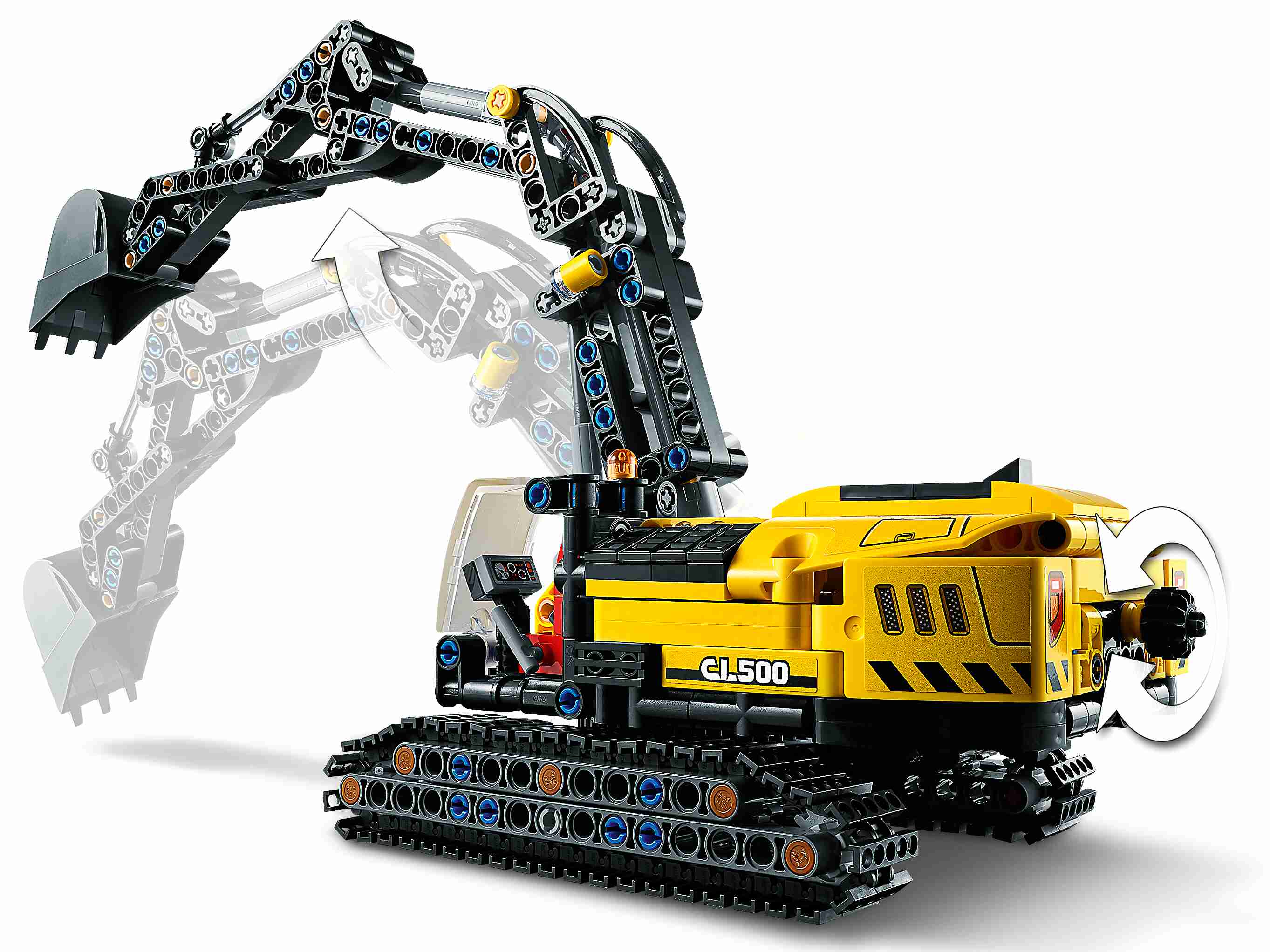 LEGO 42121 Technic Hydraulikbagger - Traktor 2-in-1 Modell, Bagger Baufahrzeug