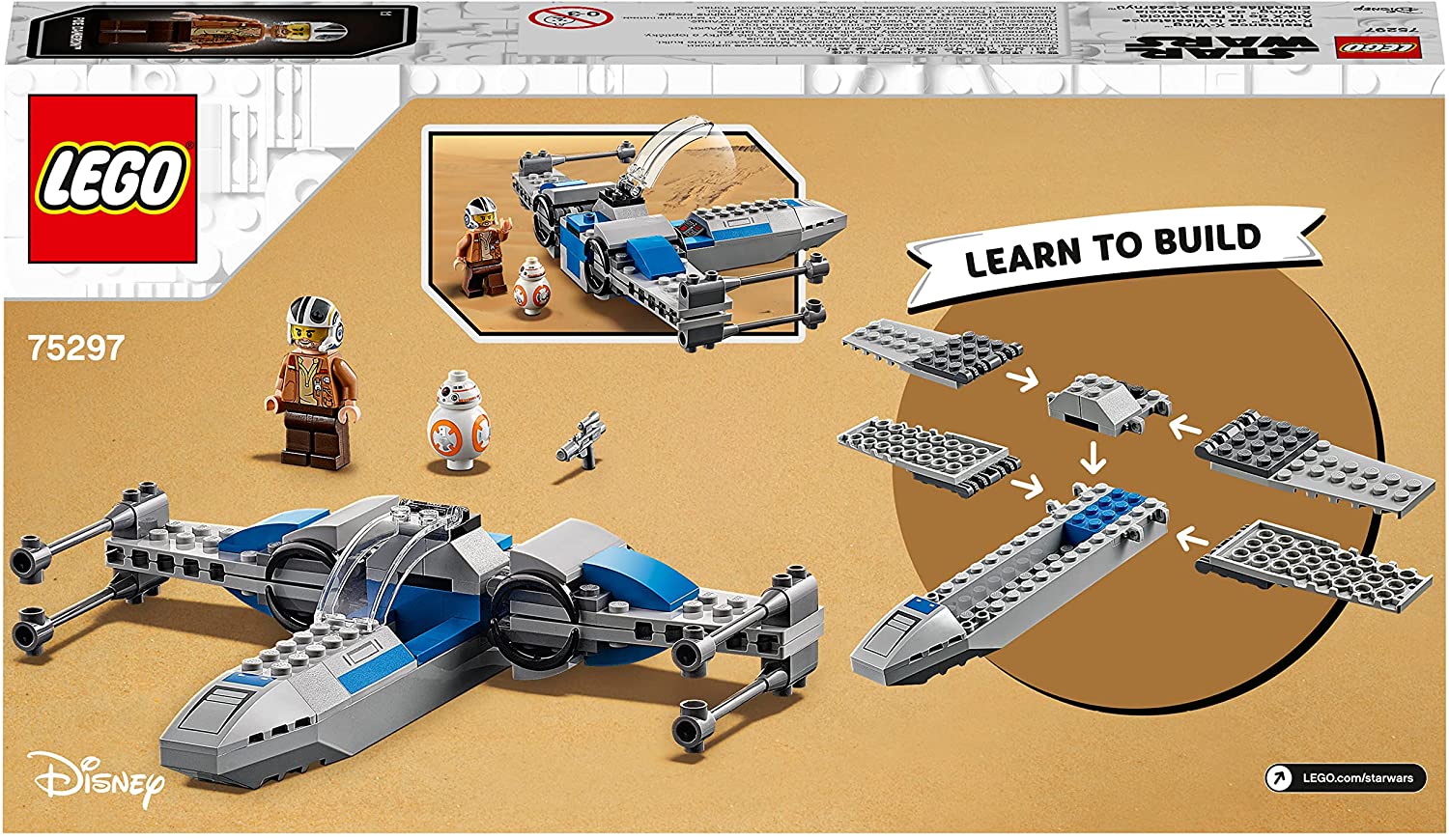 LEGO 75297 Star Wars Resistance X-Wing, Poe Dameron und Droidenfigur BB-8