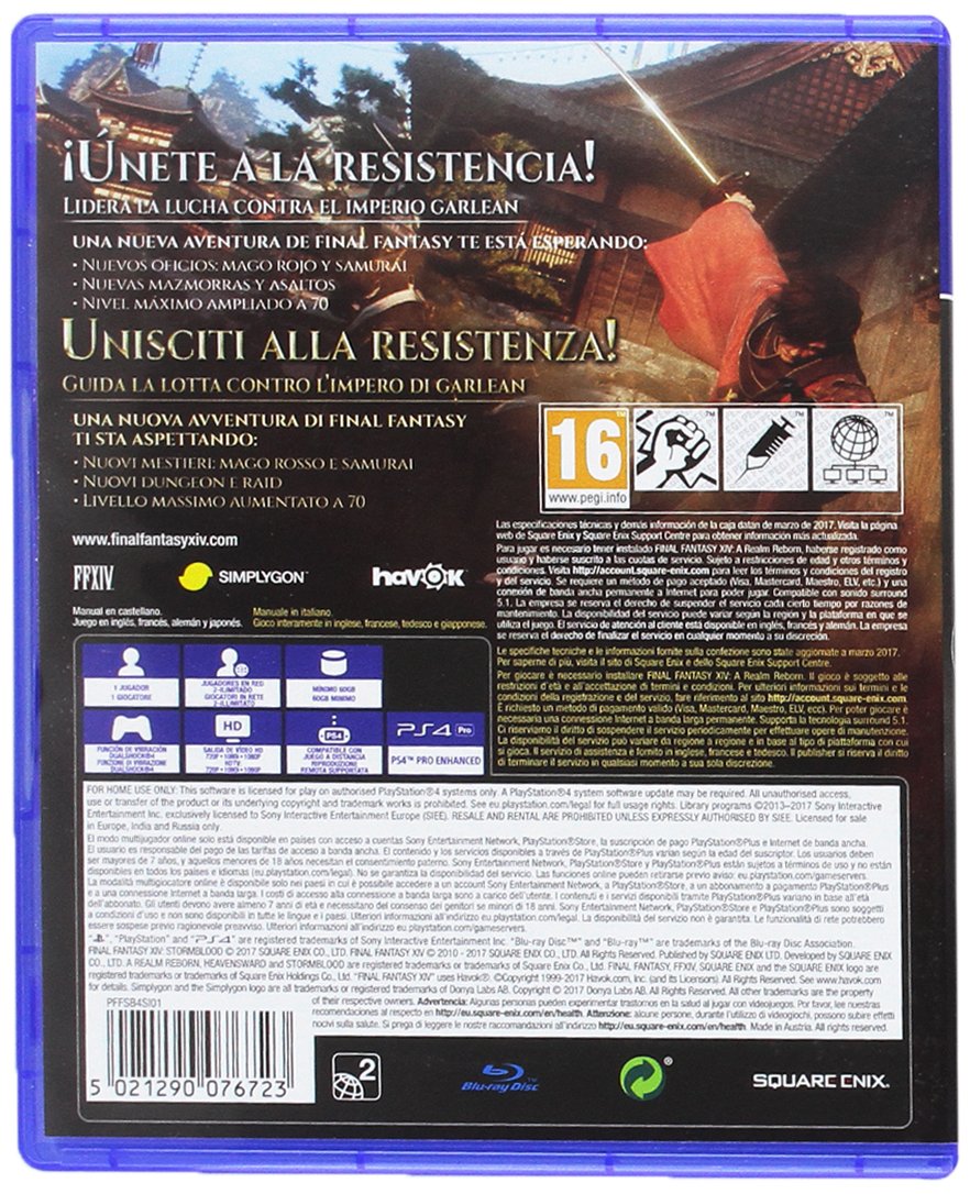 Final Fantasy XIV - Stormblood Online [PlayStation 4]