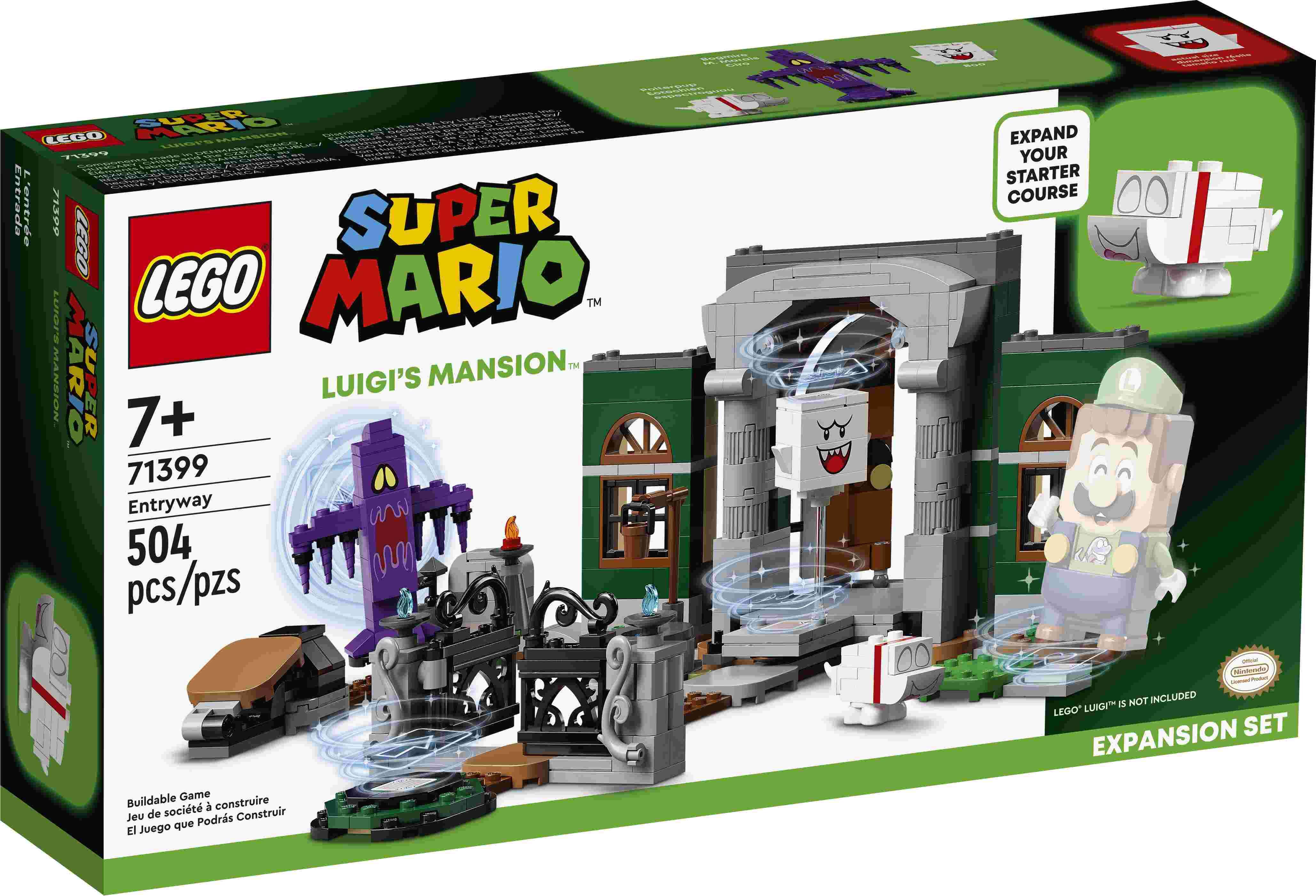 LEGO 71399 Super Mario Luigi‘s Mansion: Eingang – Erweiterungsset mit Figuren