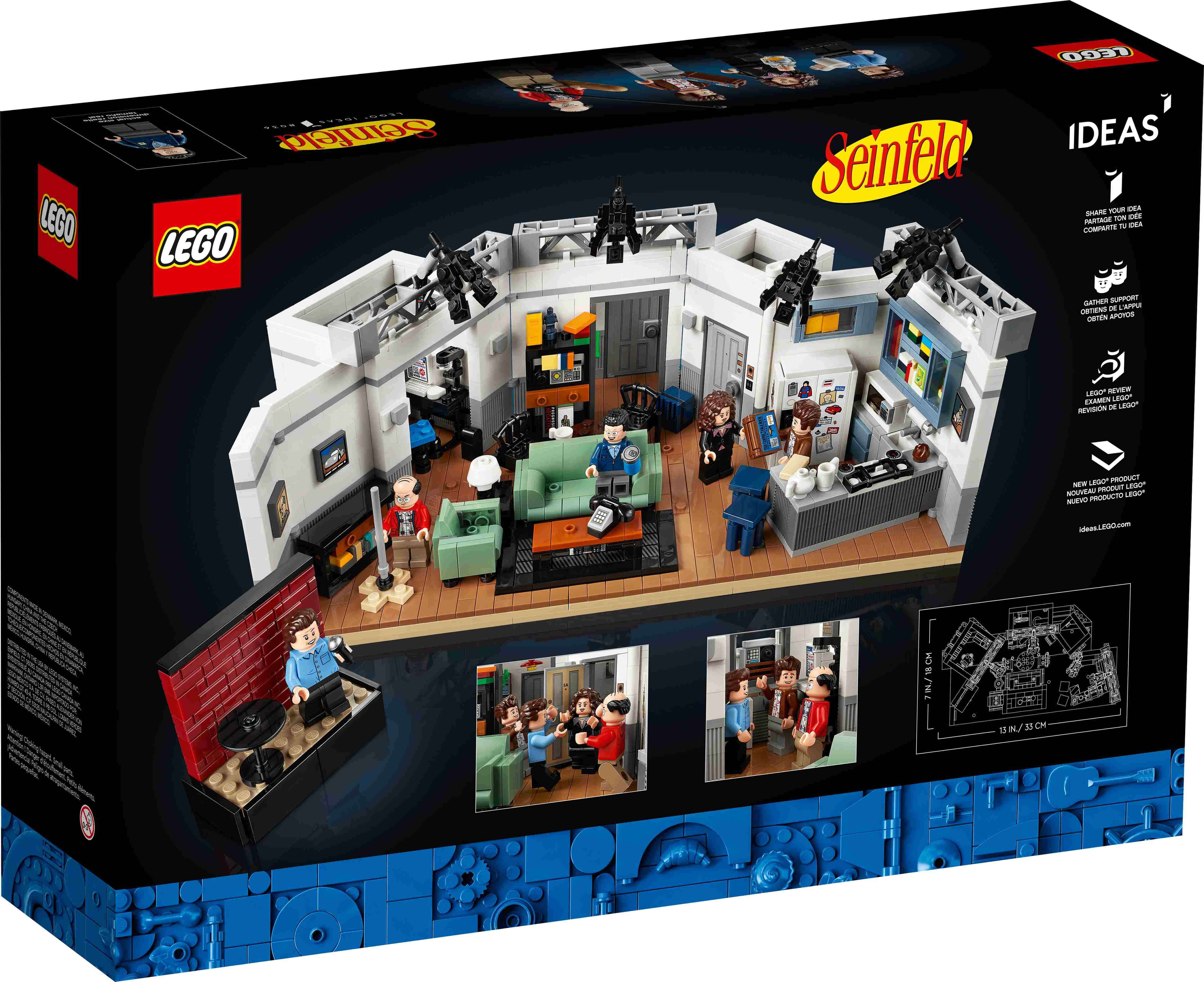LEGO 21328 Ideas Seinfeld, Apartment Set mit 5 Minifiguren