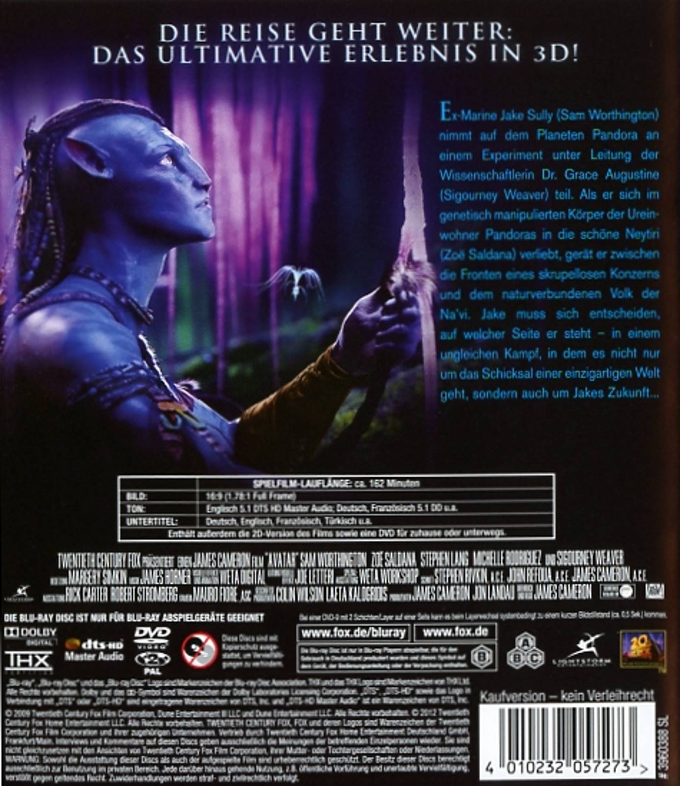 Avatar - Aufbruch nach Pandora - 3D Edition