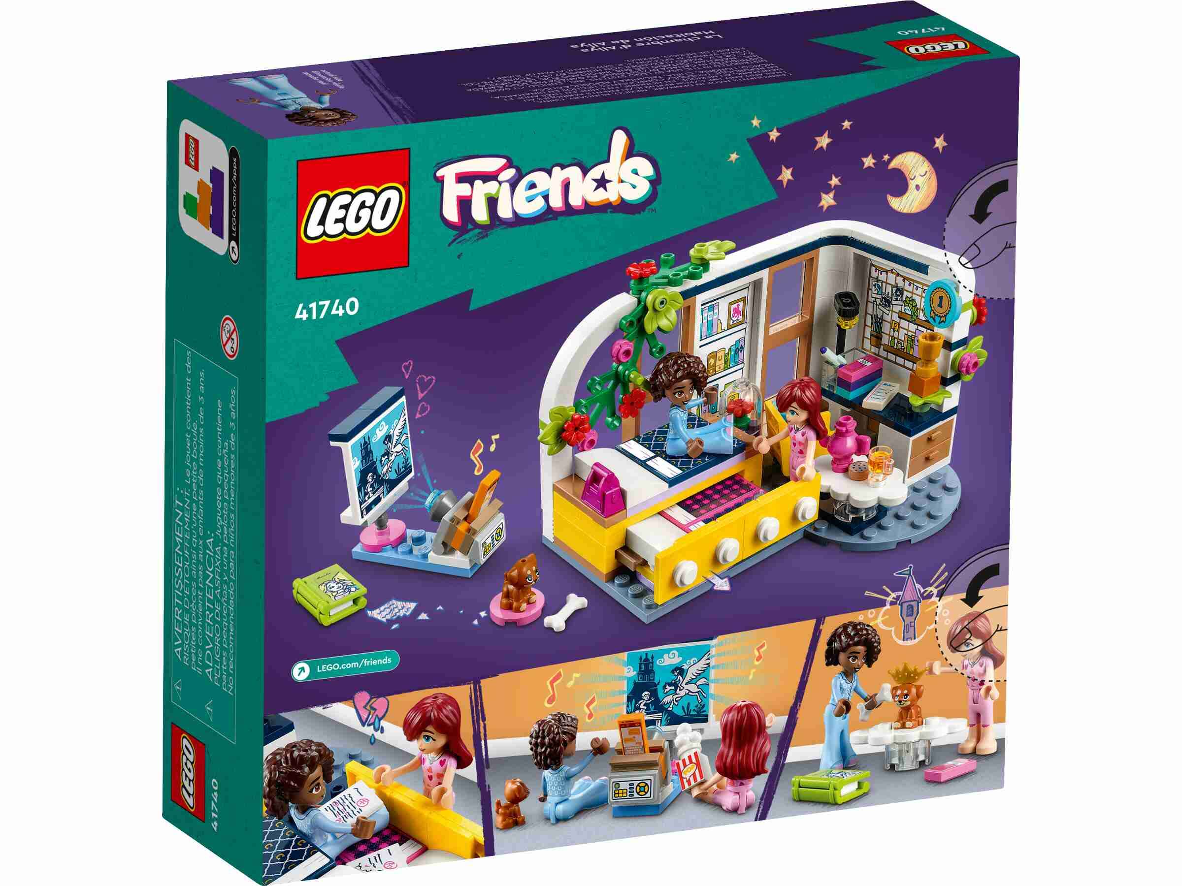 LEGO 41740 Friends Aliyas Zimmer, Aliya und Paisley, Hündchen Aira