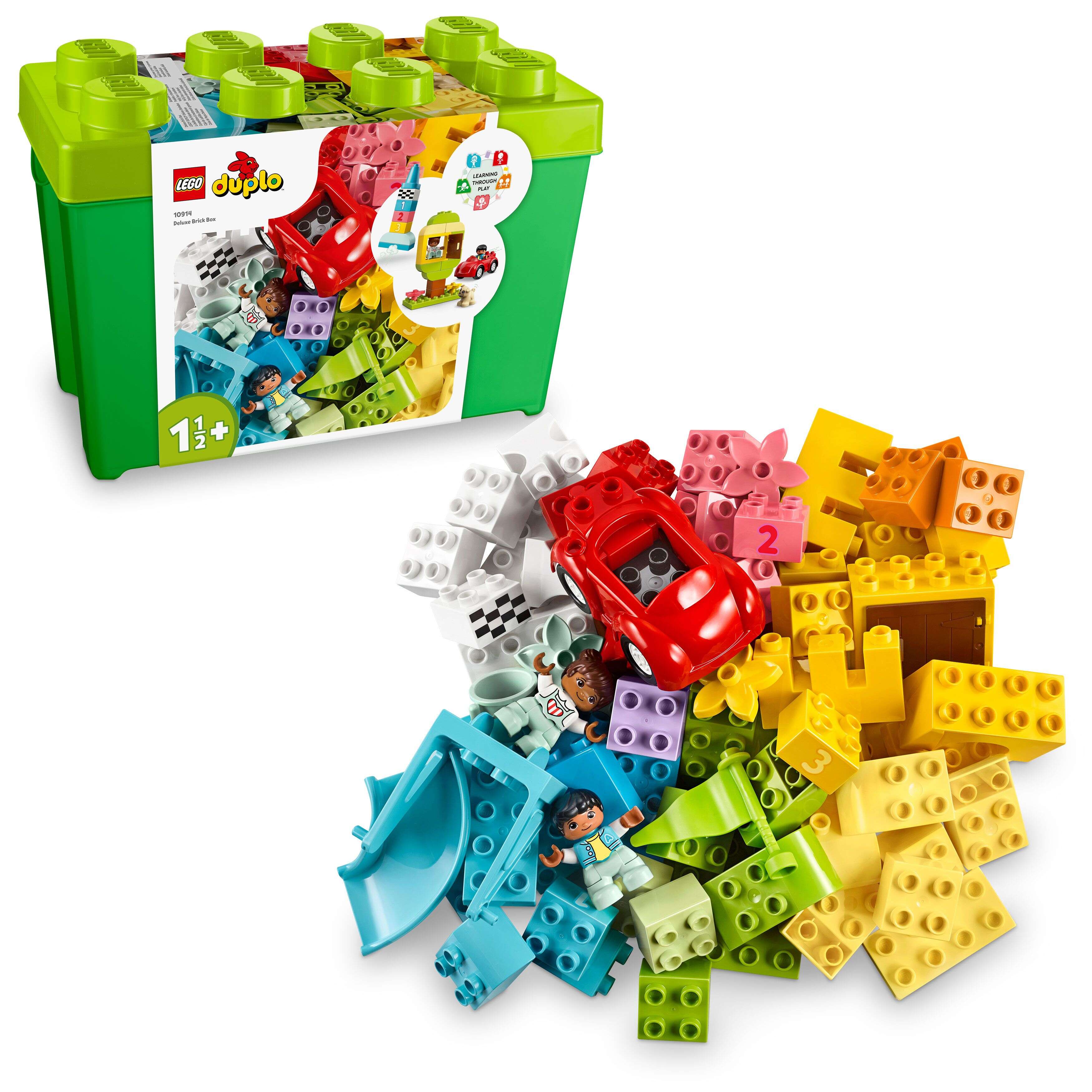 LEGO 10914 DUPLO Deluxe Steinebox, Aufbewahrungsbox, erste Steine