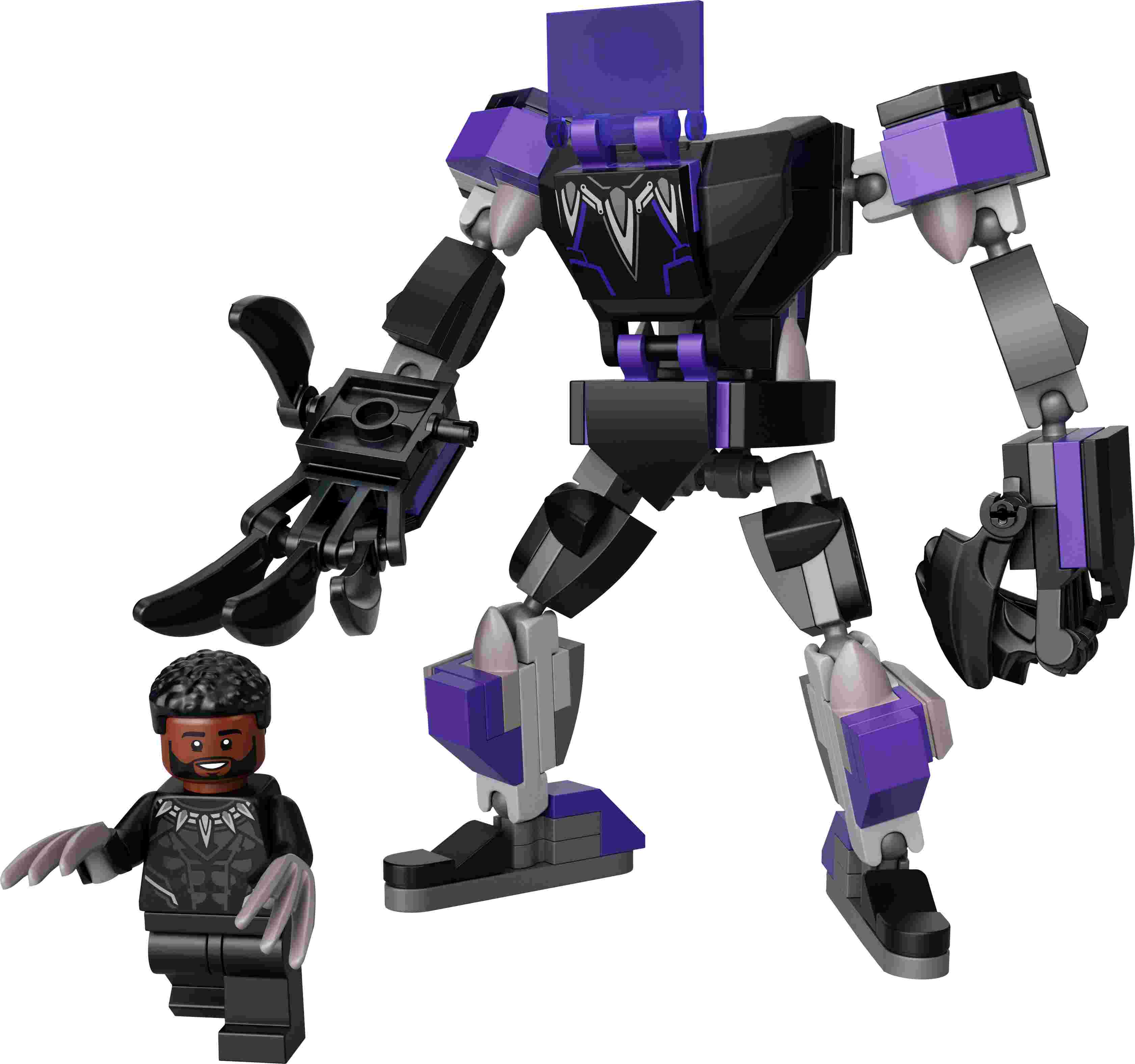 LEGO 76204 Marvel Black Panther Mech, verfügt über ein Minifigur-Cockpit