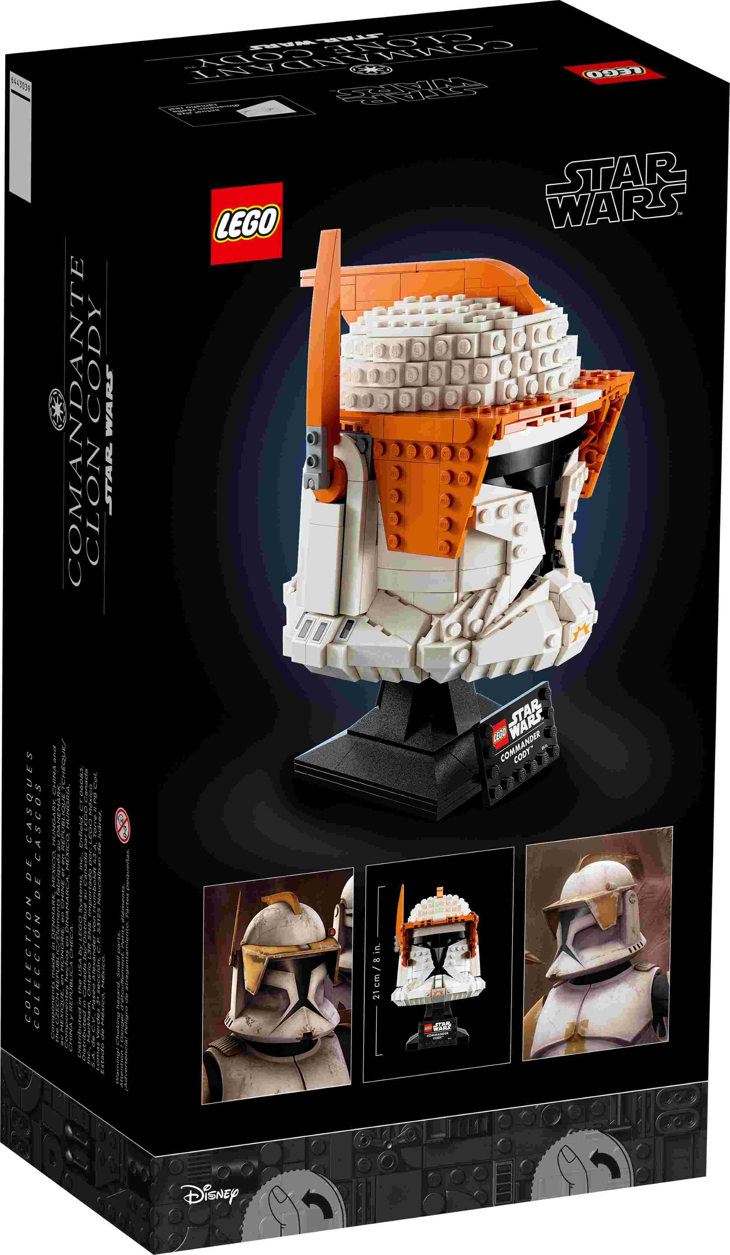 LEGO 75350 Star Wars Clone Commander Cody Helm, Ständer, Namensschild