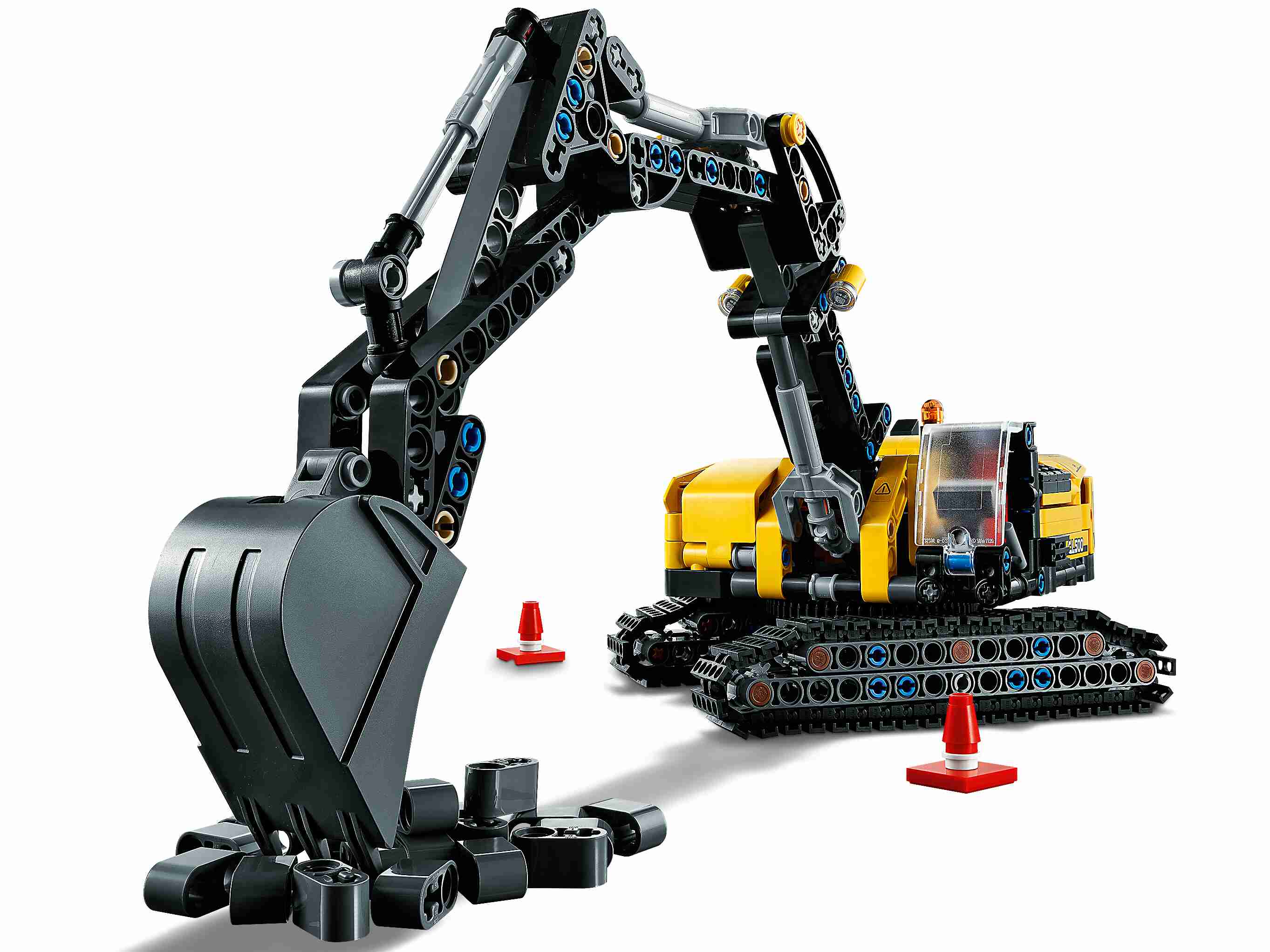 LEGO 42121 Technic Hydraulikbagger - Traktor 2-in-1 Modell, Bagger Baufahrzeug