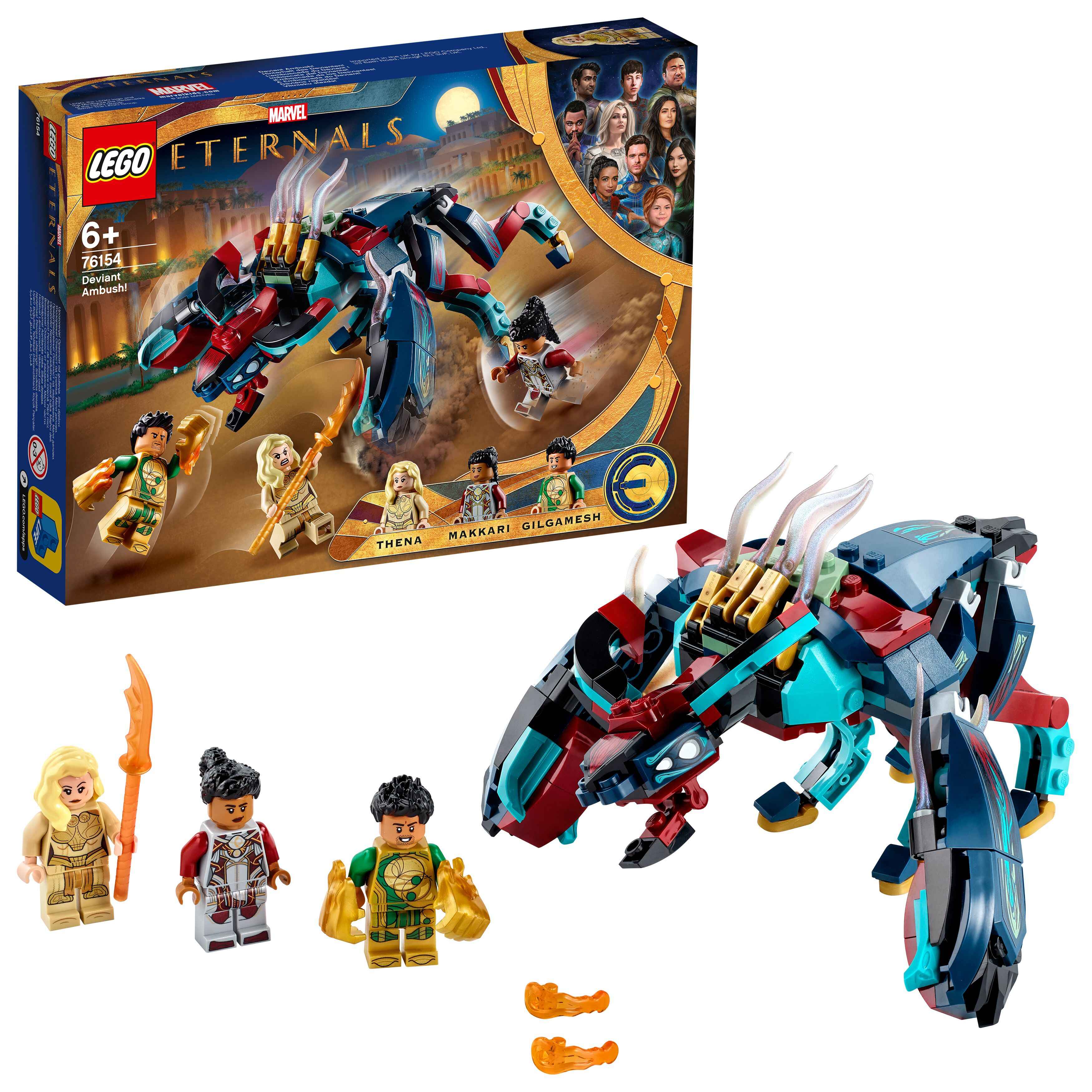 LEGO 76154 Marvel Hinterhalt des Deviants, Thena, Makkari und Gilgamesh