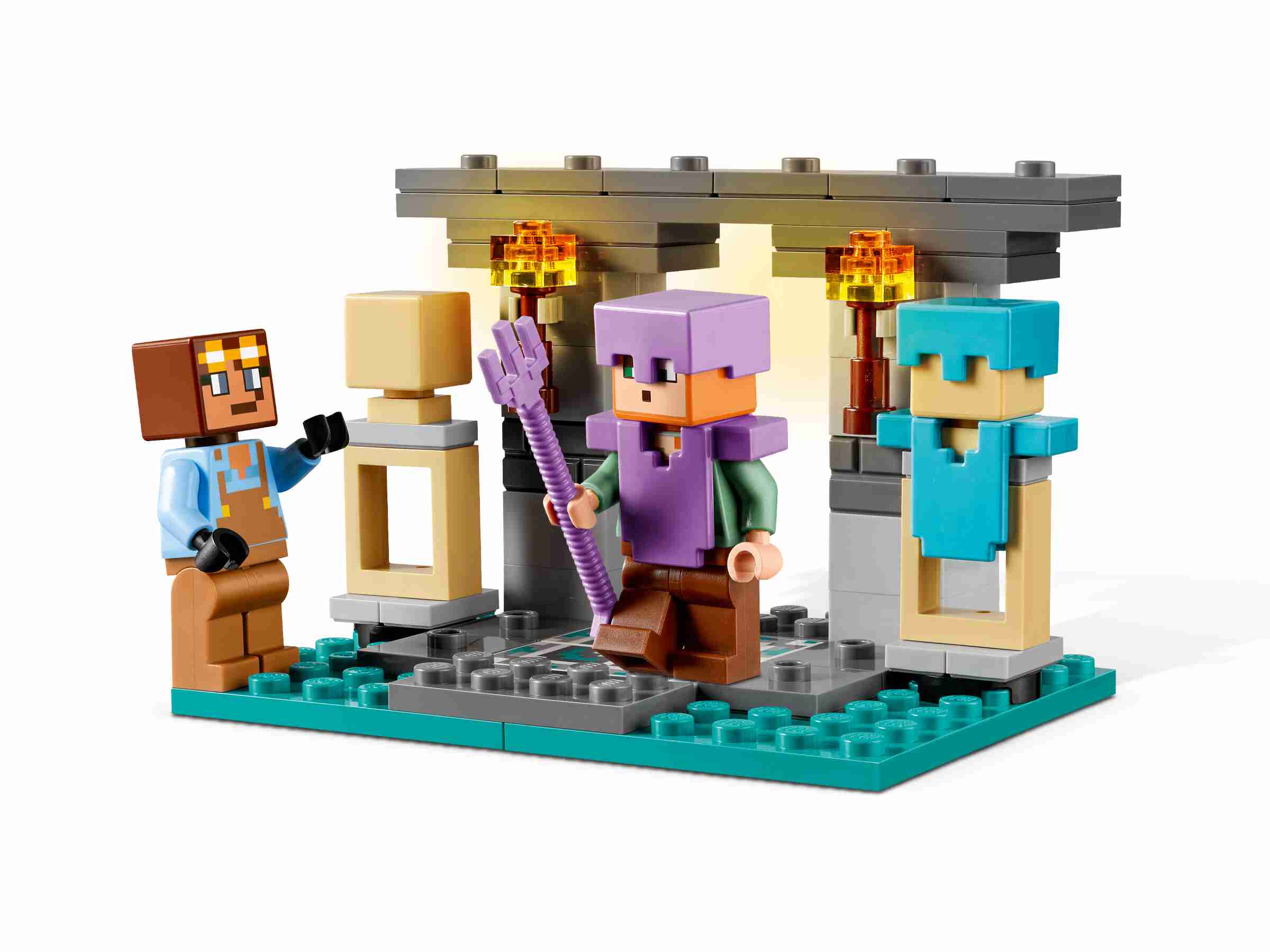LEGO 21252 Minecraft Die Waffenkammer, Alex, Waffenschmied, Netherportal
