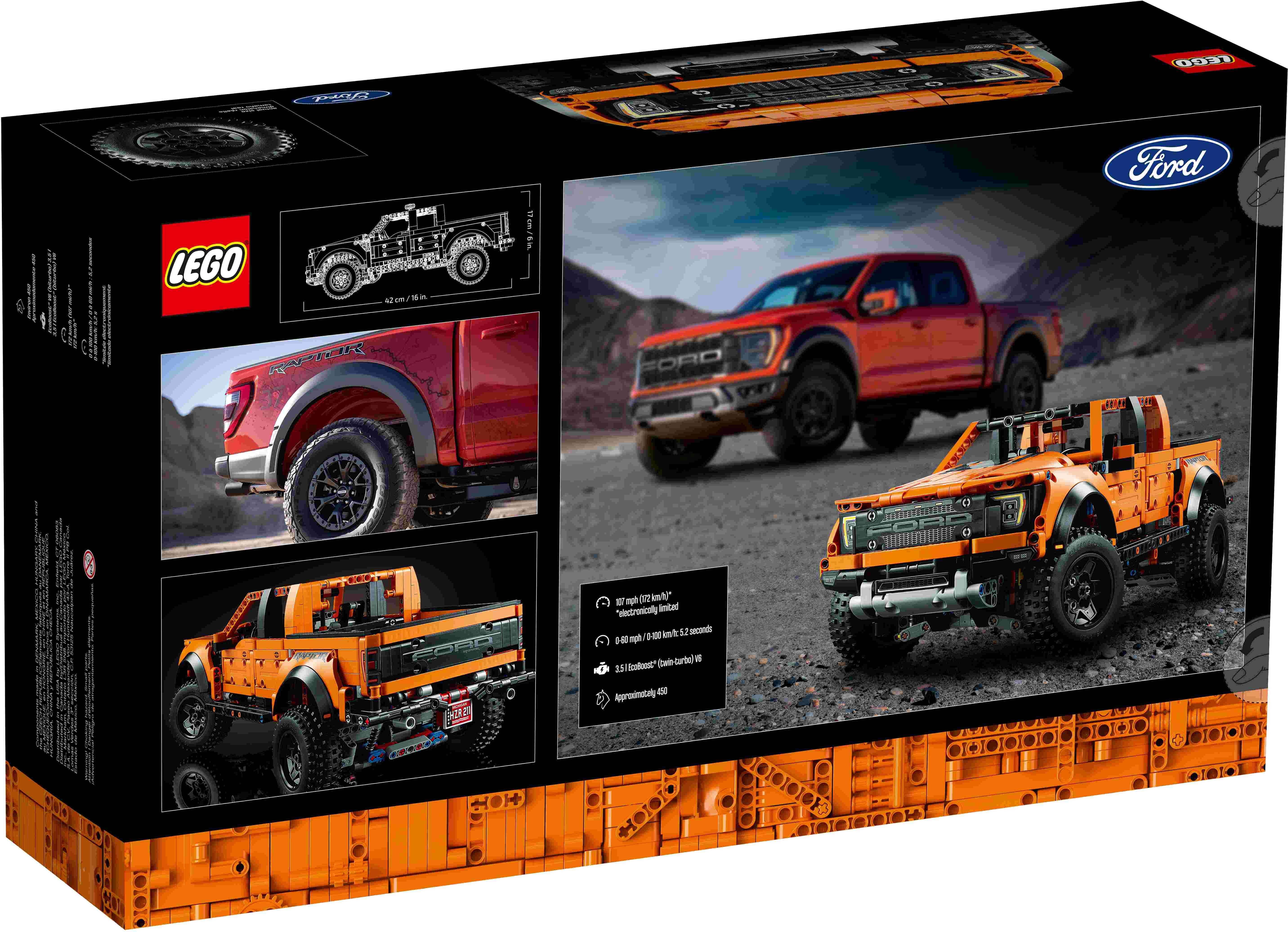 LEGO 42126 Technic Ford F-150 Raptor Pick-Up-Truck, Exklusives Sammlermodell