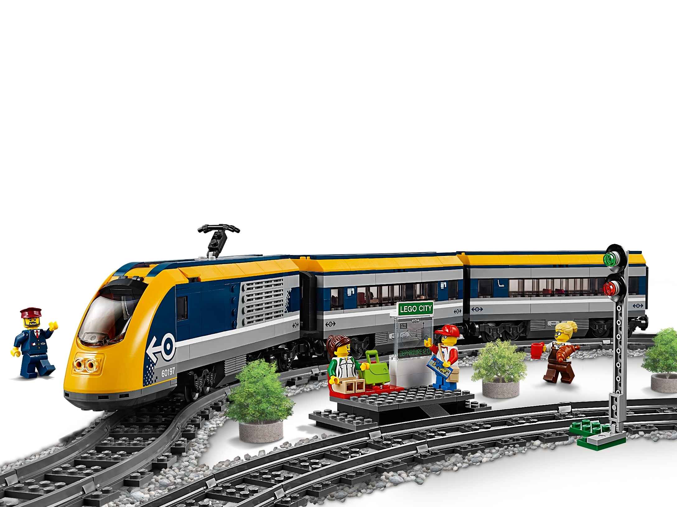 LEGO 60197 City Personenzug  batteriebetriebenem Motor ferngesteuertes Set  Blue 