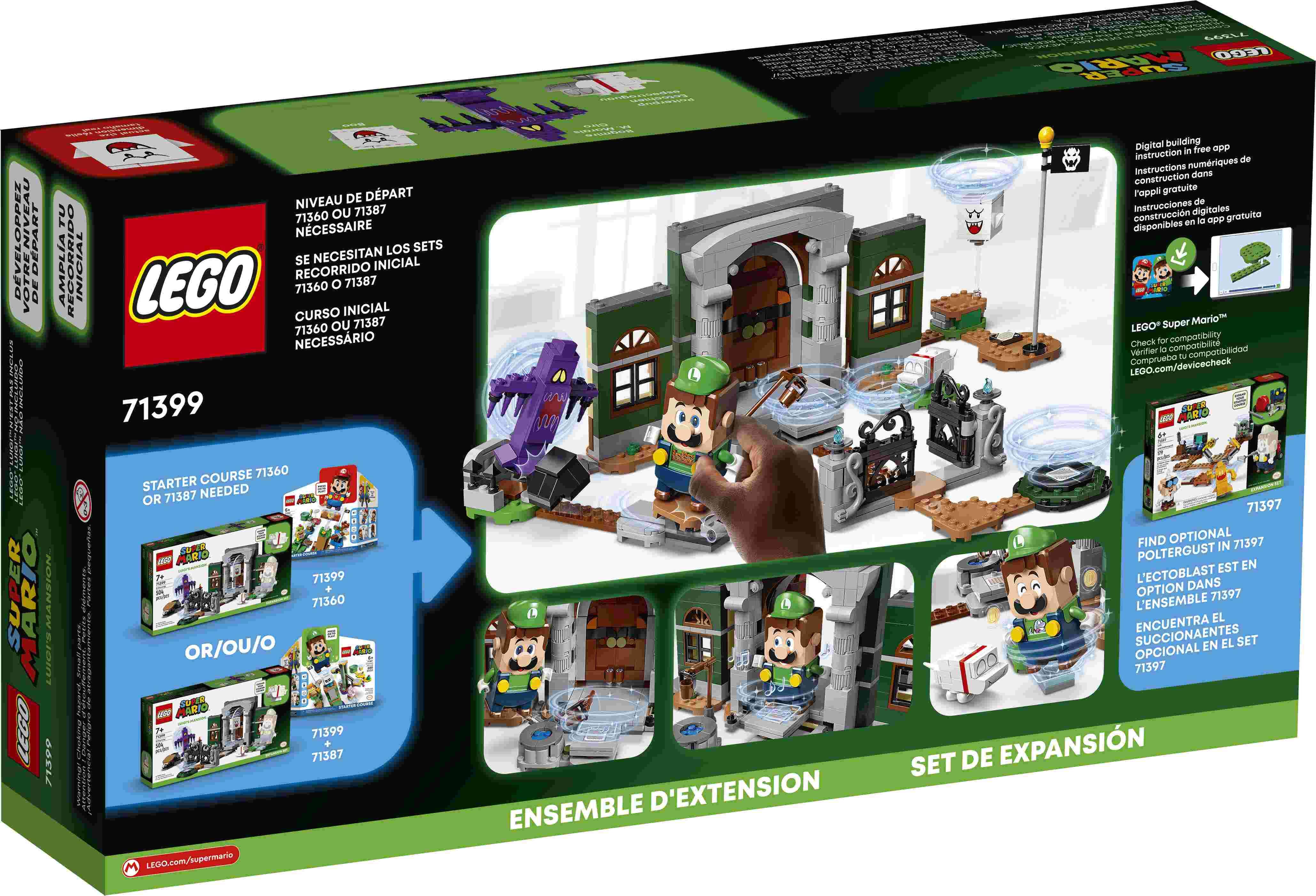 LEGO 71399 Super Mario Luigi‘s Mansion: Eingang – Erweiterungsset mit Figuren