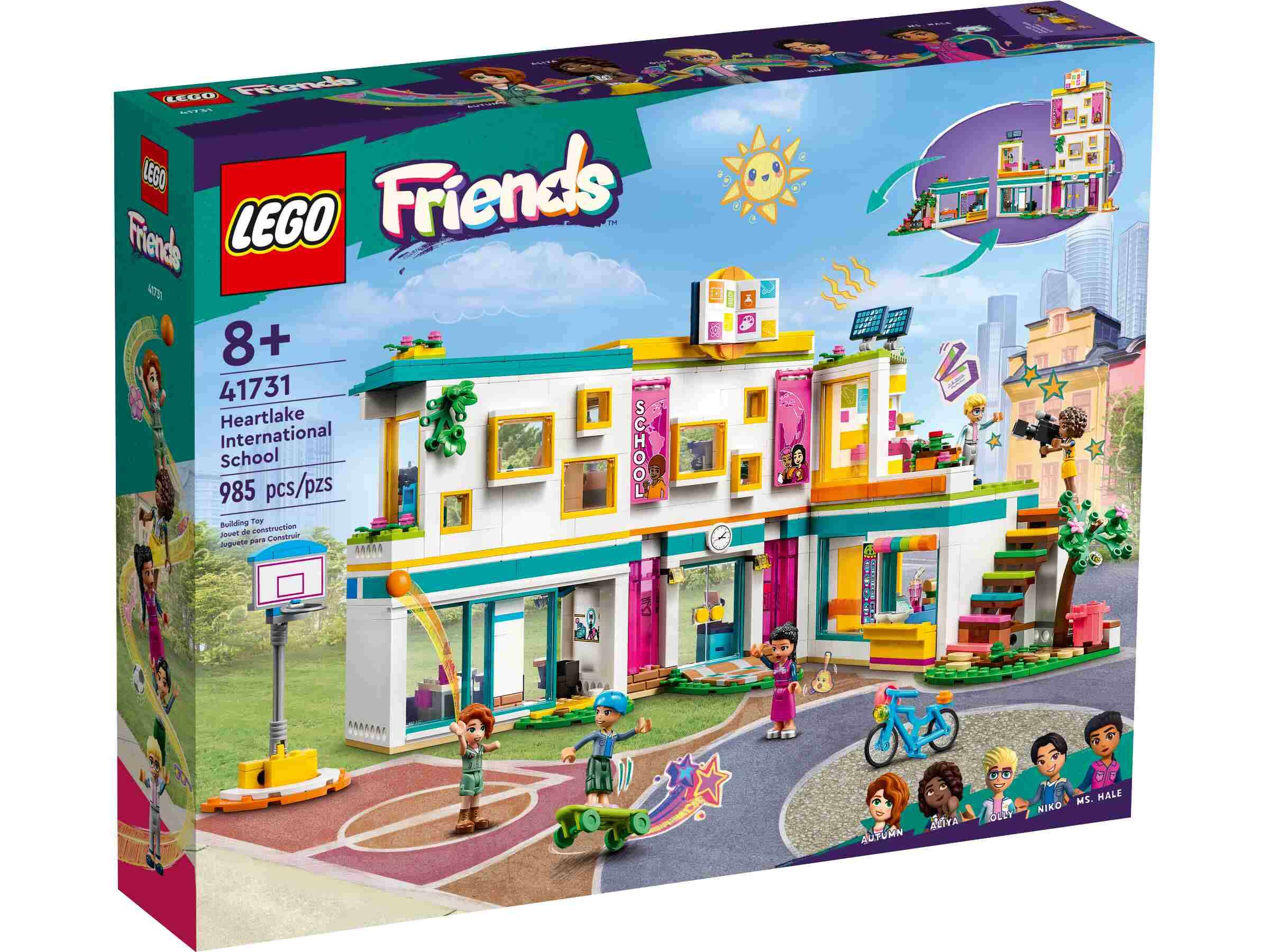LEGO 41731 Friends Internationale Schule, 5 Spielfiguren und Bunsen, der Hamster