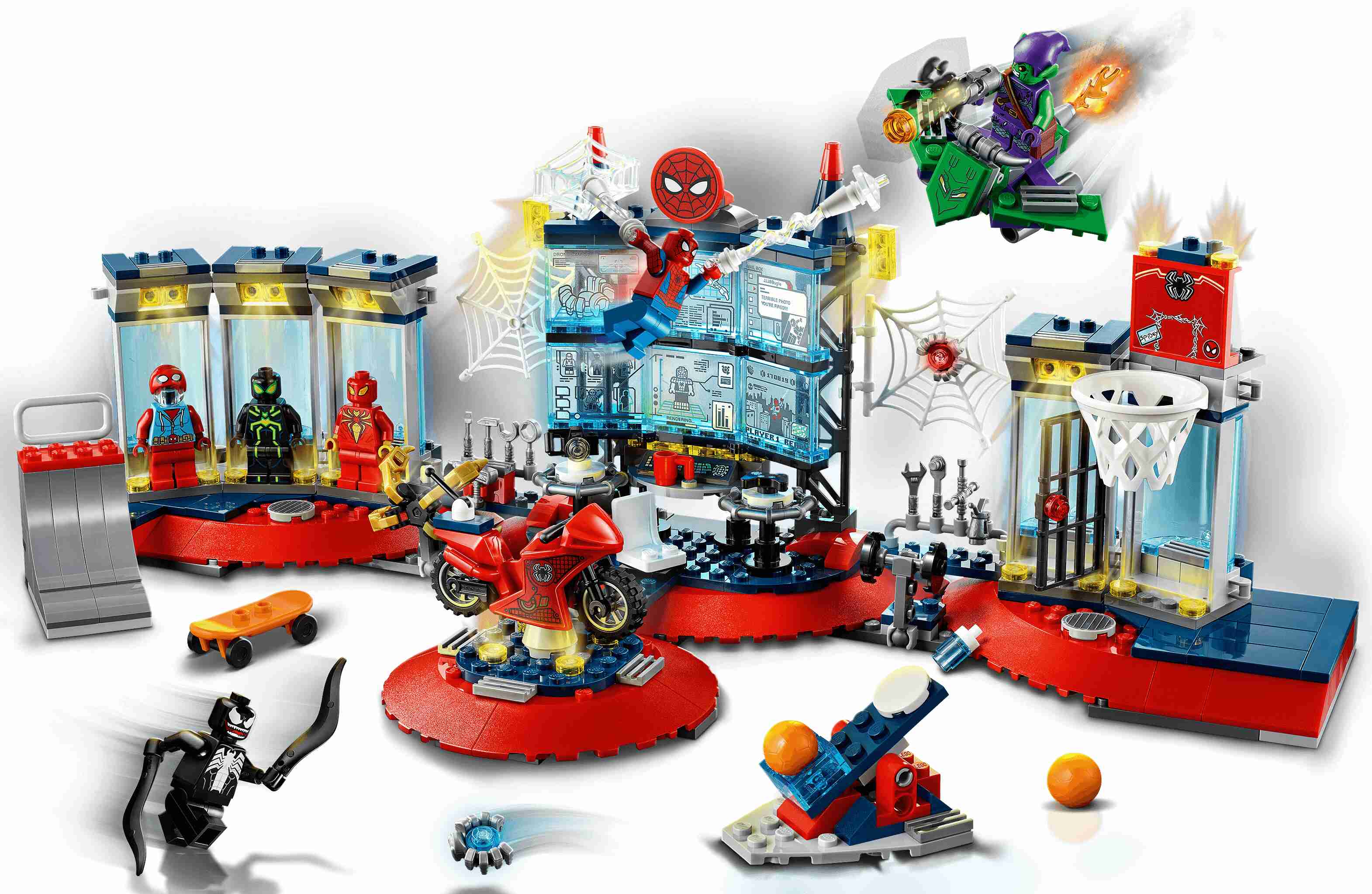 LEGO 76175 Marvel Angriff auf Spider-Mans Versteck mit Green Goblin und Venom 