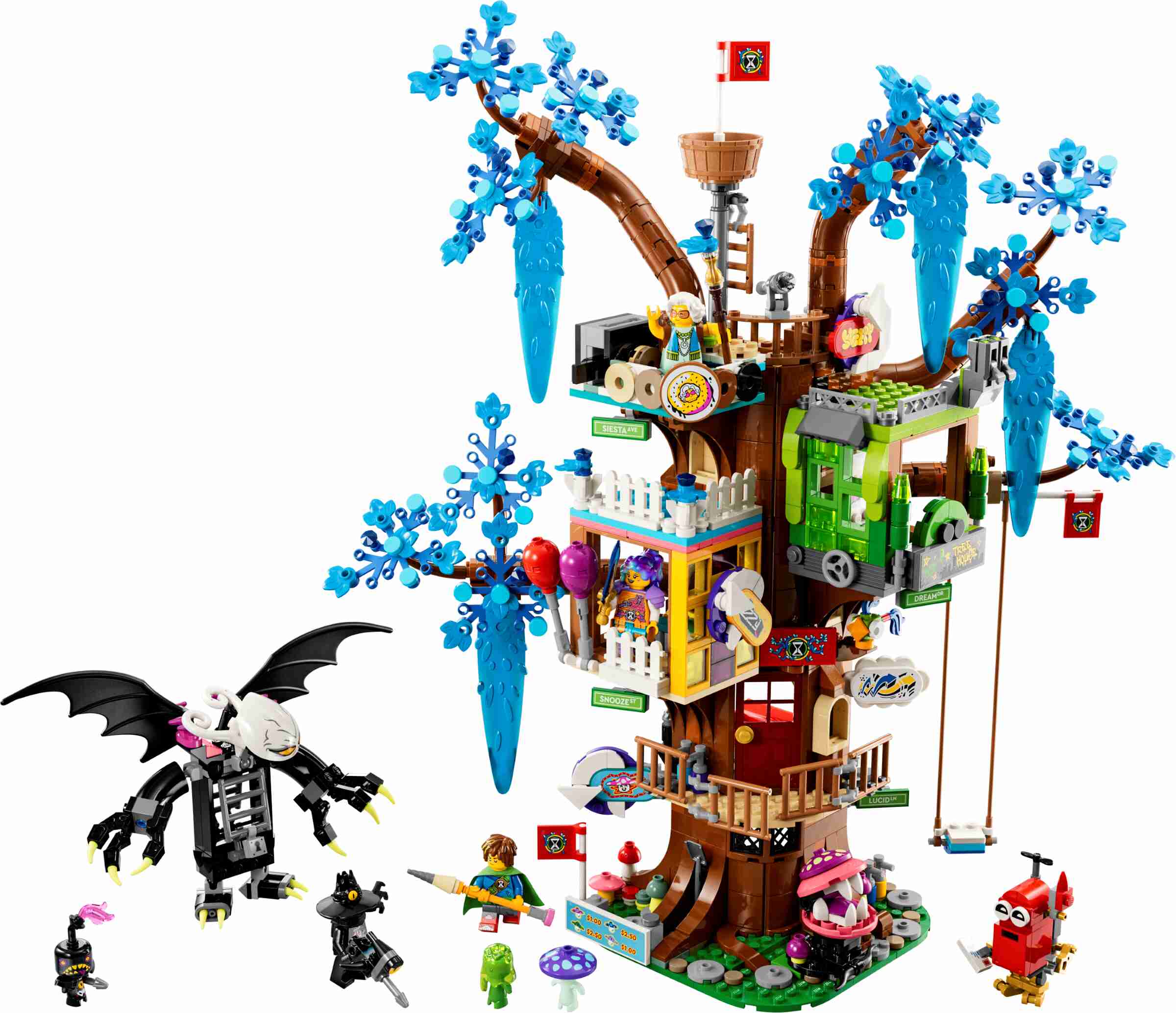 LEGO 71461 DREAMZzz Fantastisches Baumhaus, 2 Baumöglichkeiten, 4 Minifiguren
